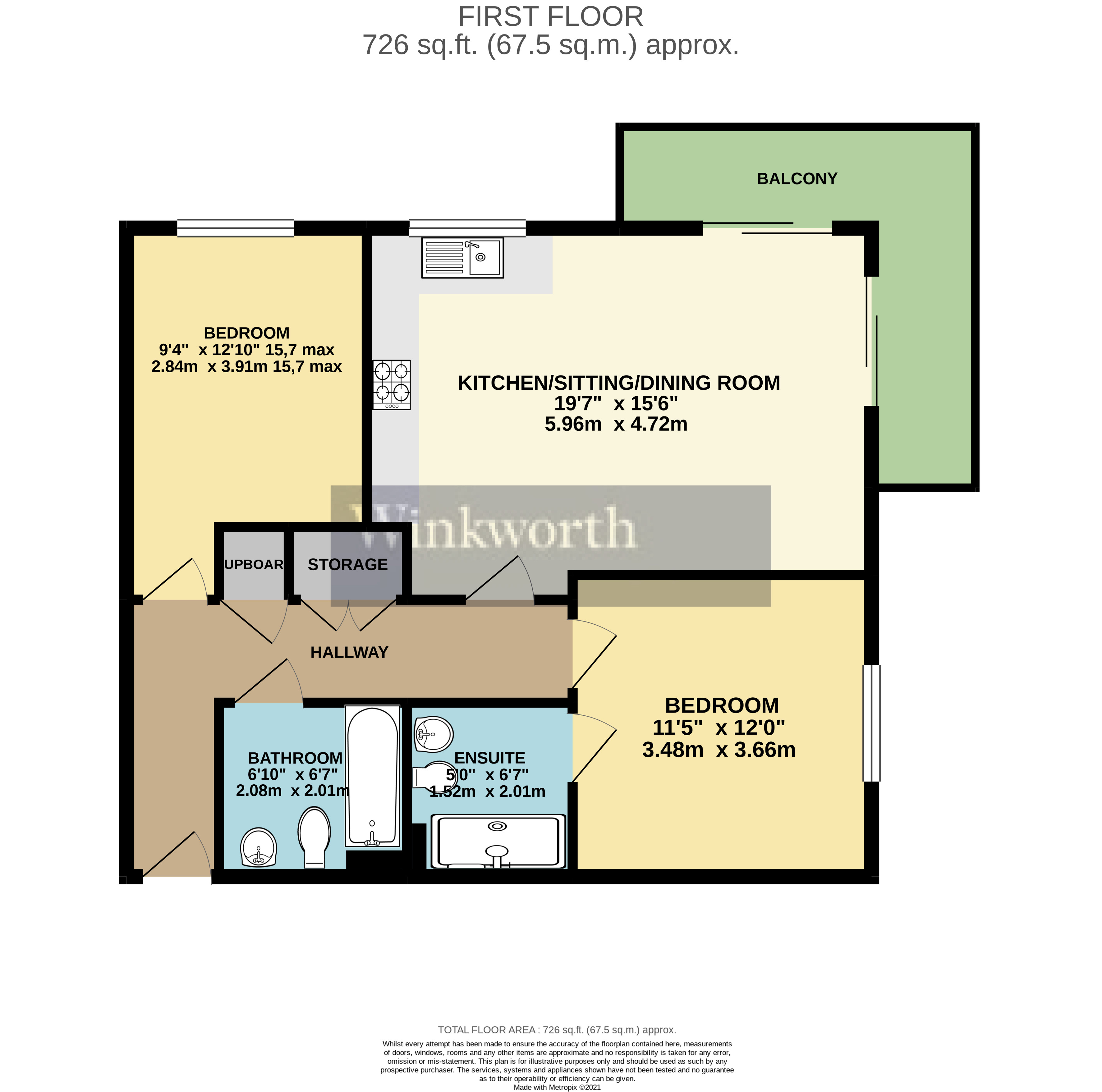 Flat 7, 8, Oscar Wilde Road, Reading floorplan