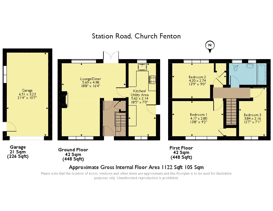 3 Bedrooms Semi-detached house for sale in Station Road, Church Fenton, Tadcaster LS24