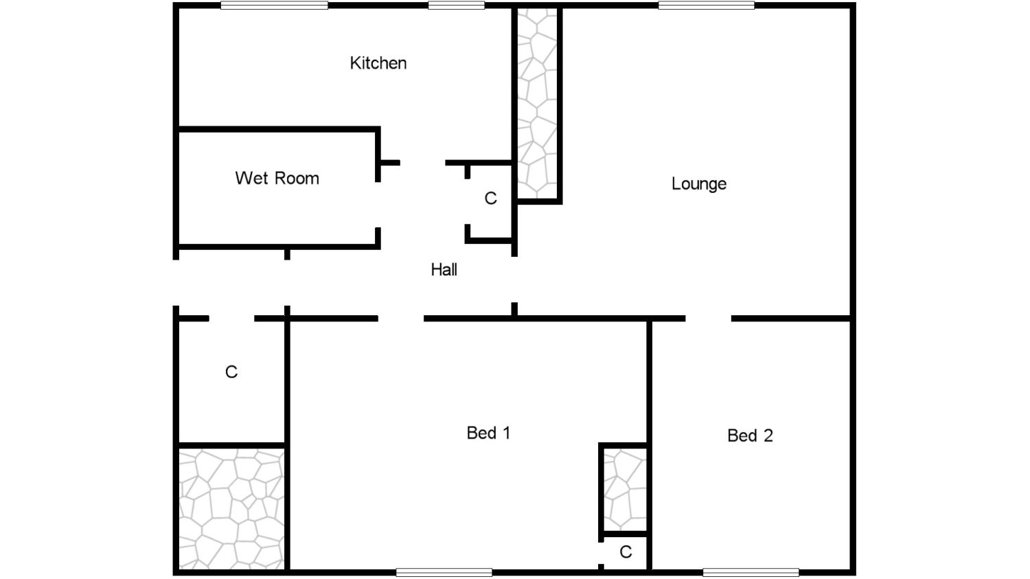 2 Bedrooms Flat for sale in Ellismuir Place, Baillieston, Glasgow, Lanarkshire G69