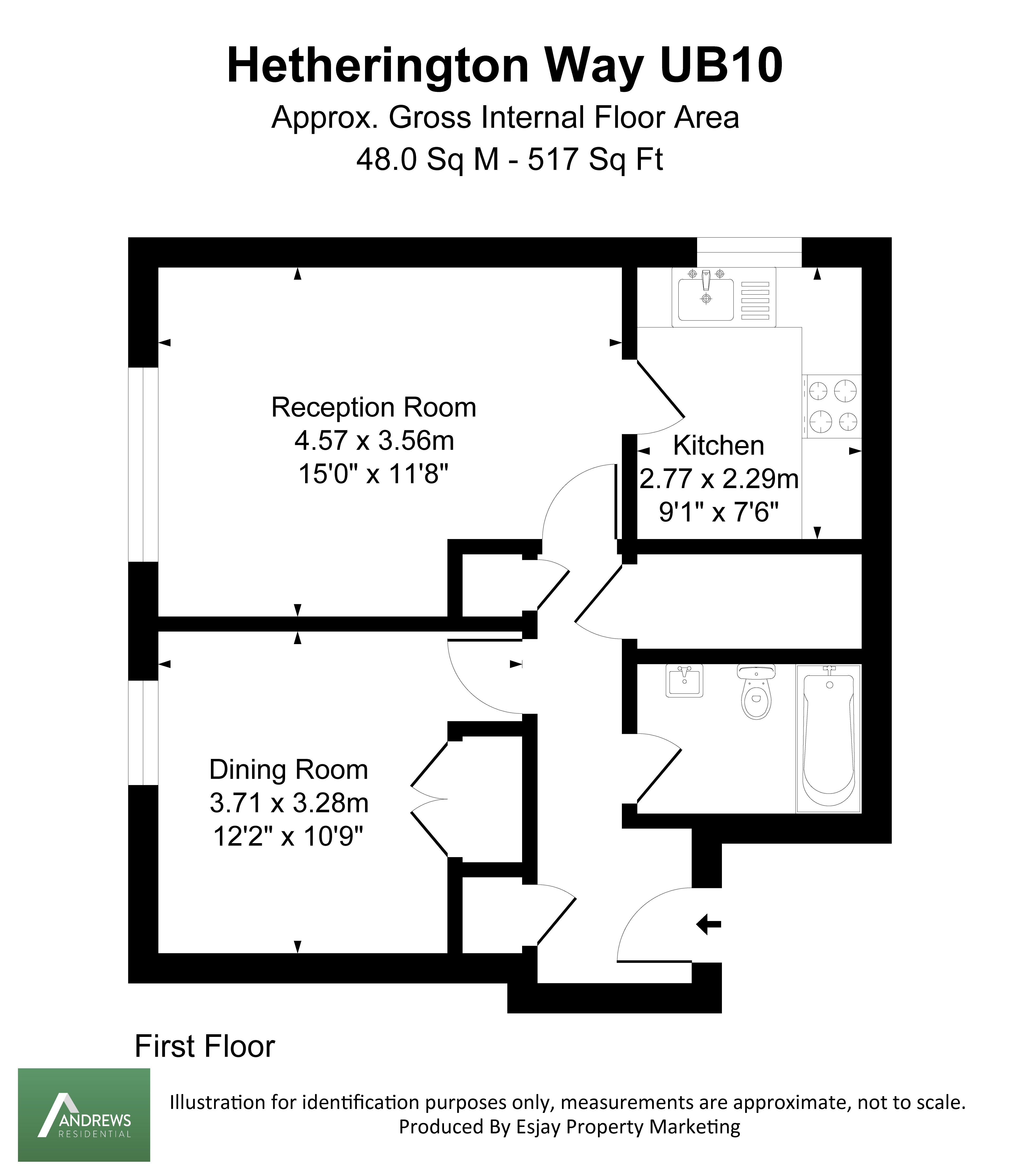 58, Hetherington Way, Uxbridge floorplan