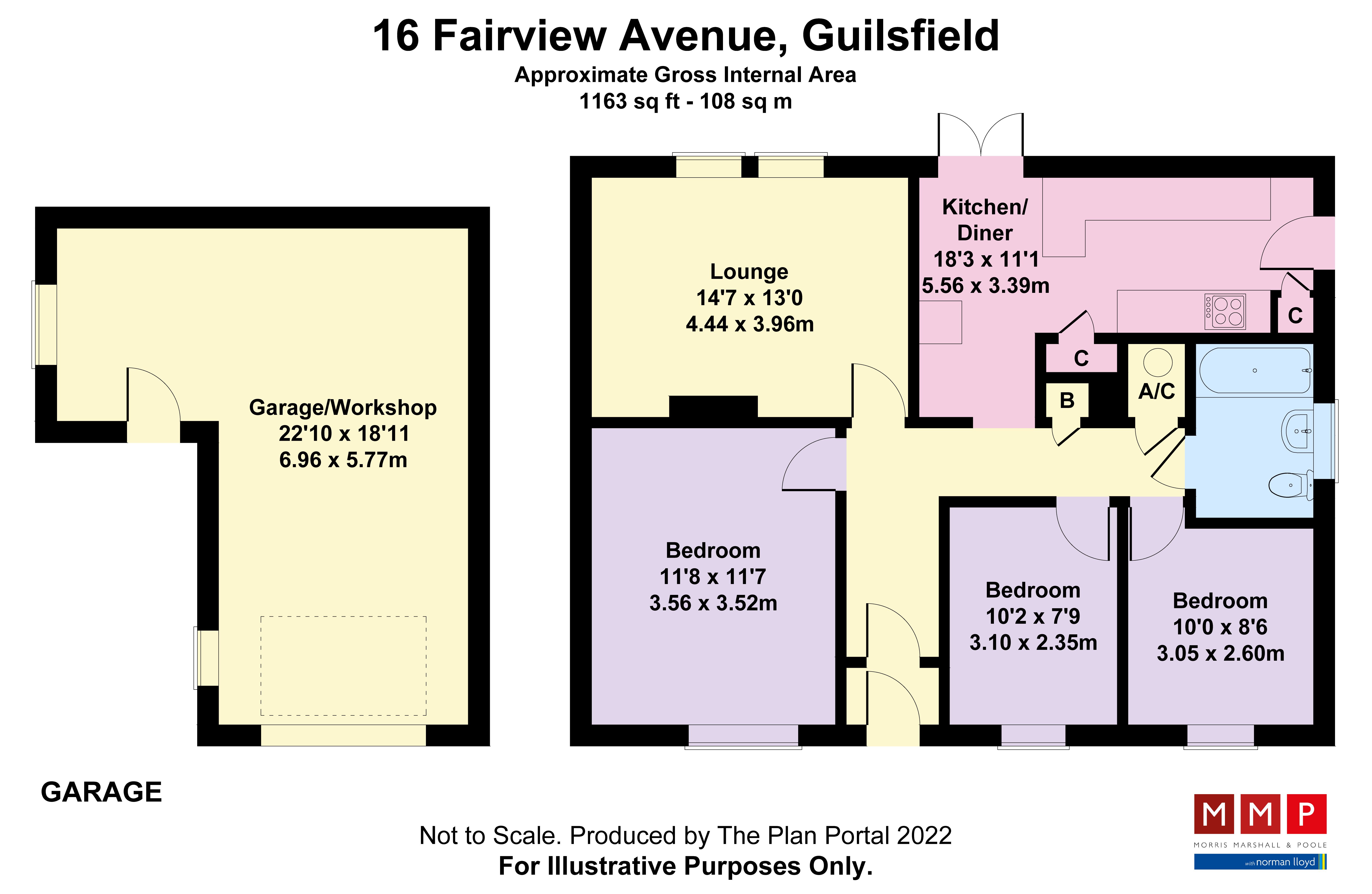 Fairview Avenue, Guilsfield, Welshpool, Powys SY21, 3 bedroom detached