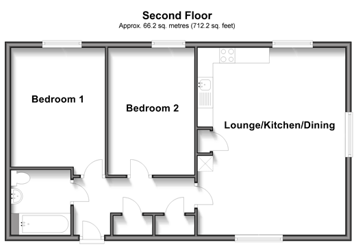 The Halt Hambrook, Chichester floorplan