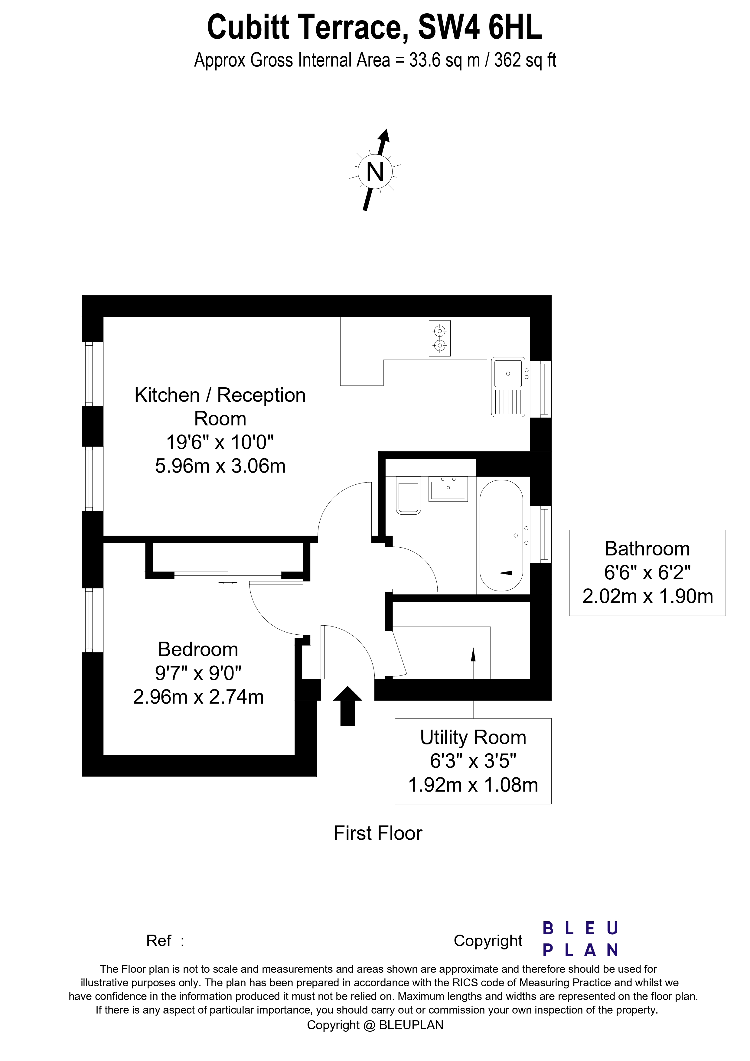 104, Cubitt Terrace, London floorplan