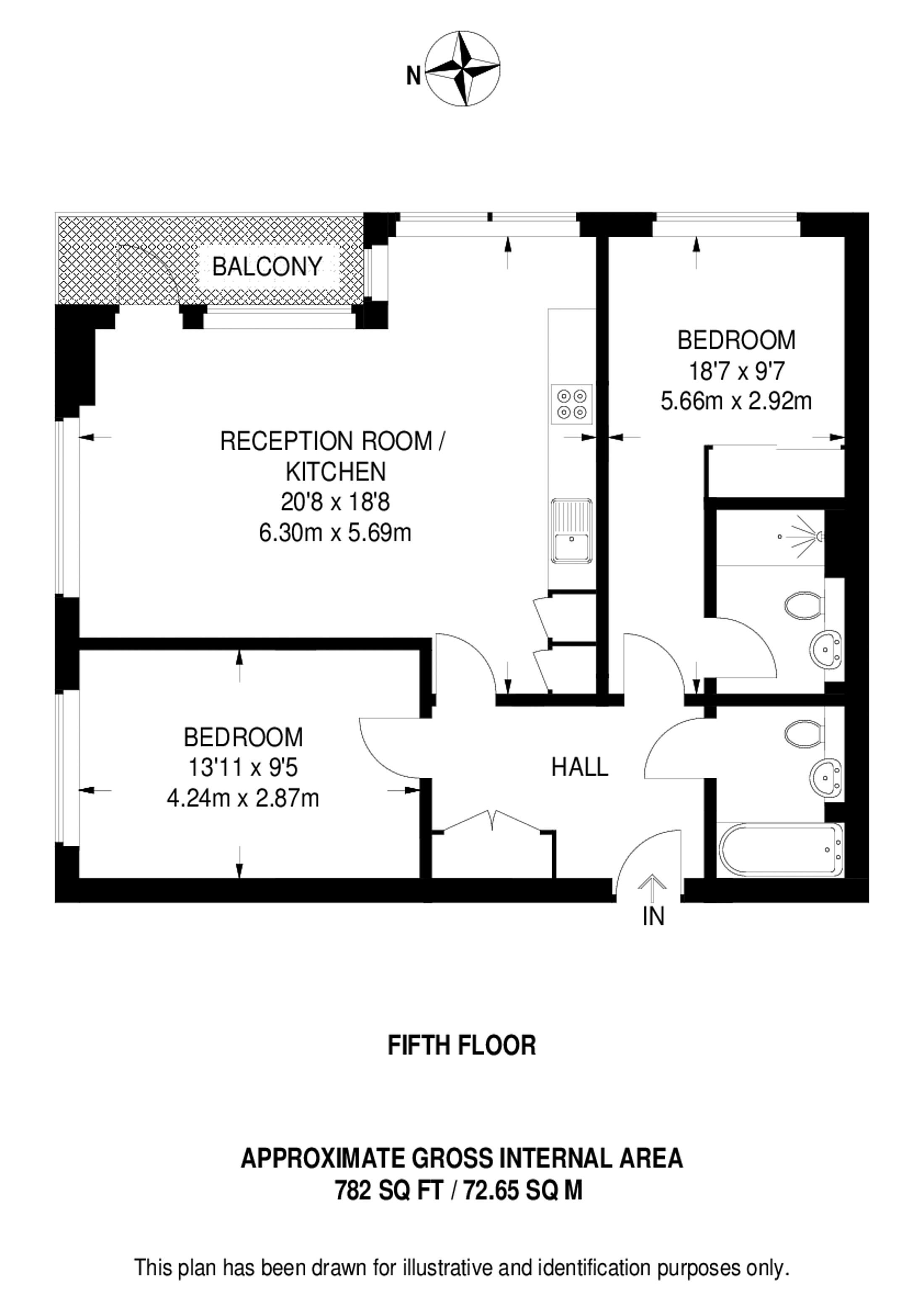Amelia Street, Elephant and Castle floorplan