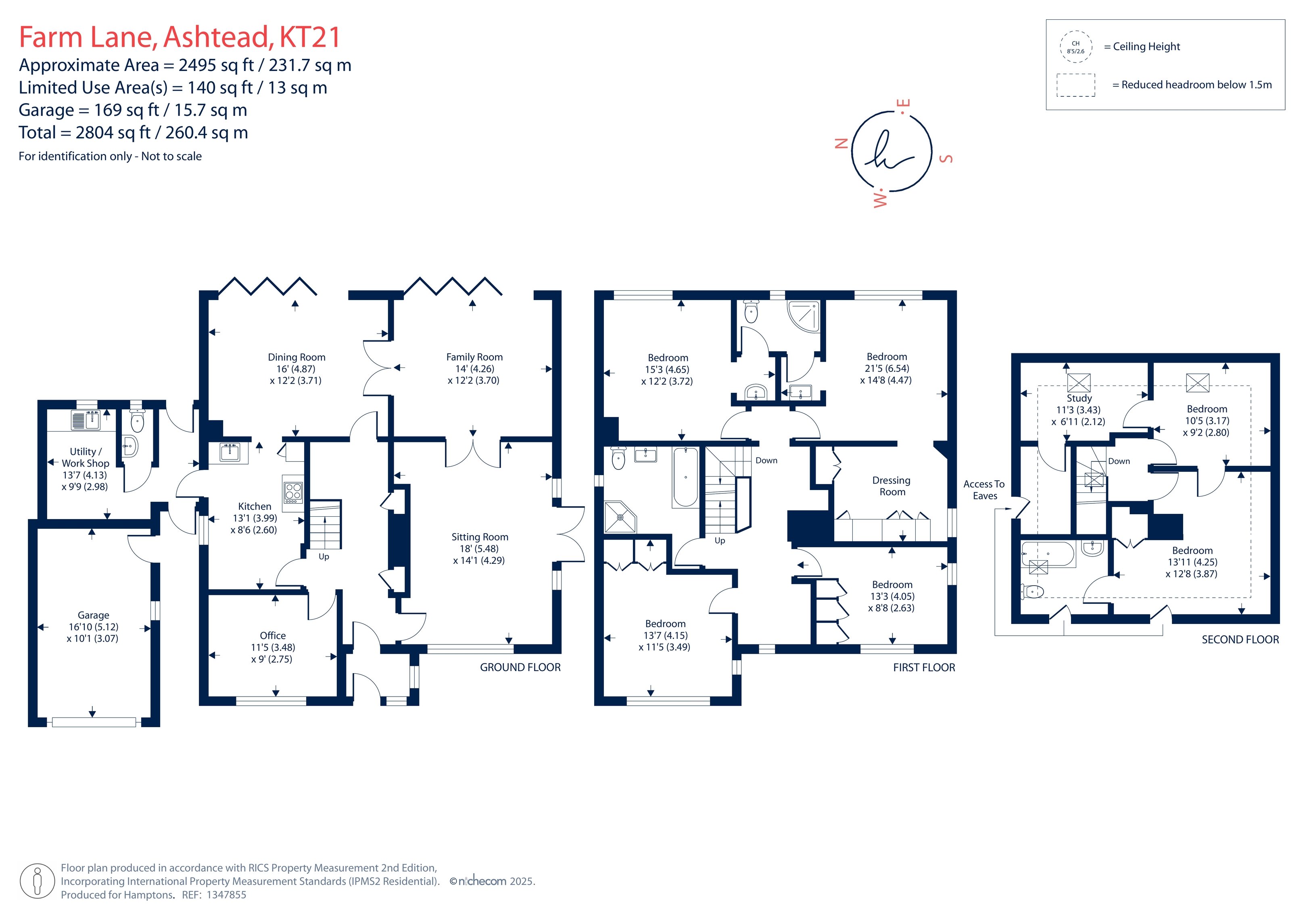 Lanthorns, Farm Lane, Ashtead floorplan