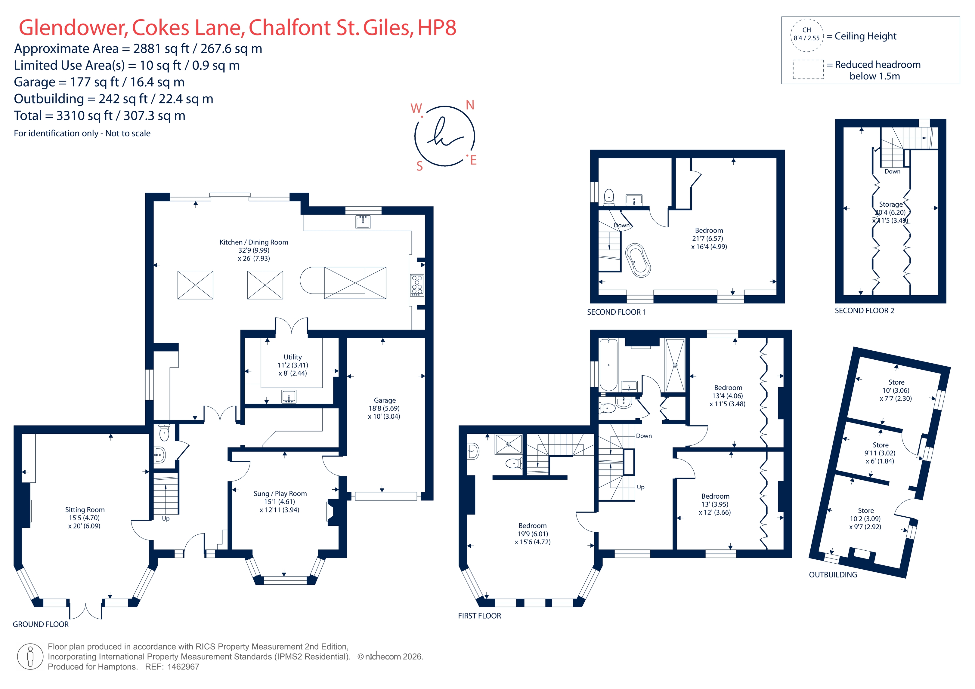Glendower, Cokes Lane, Chalfont St. Giles floorplan