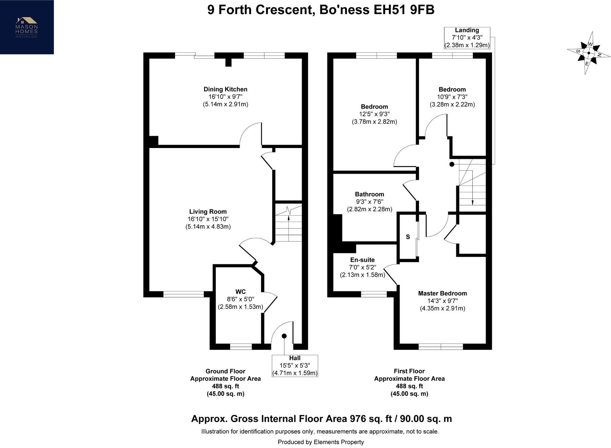 9 Forth Crescent, Bo'ness floorplan
