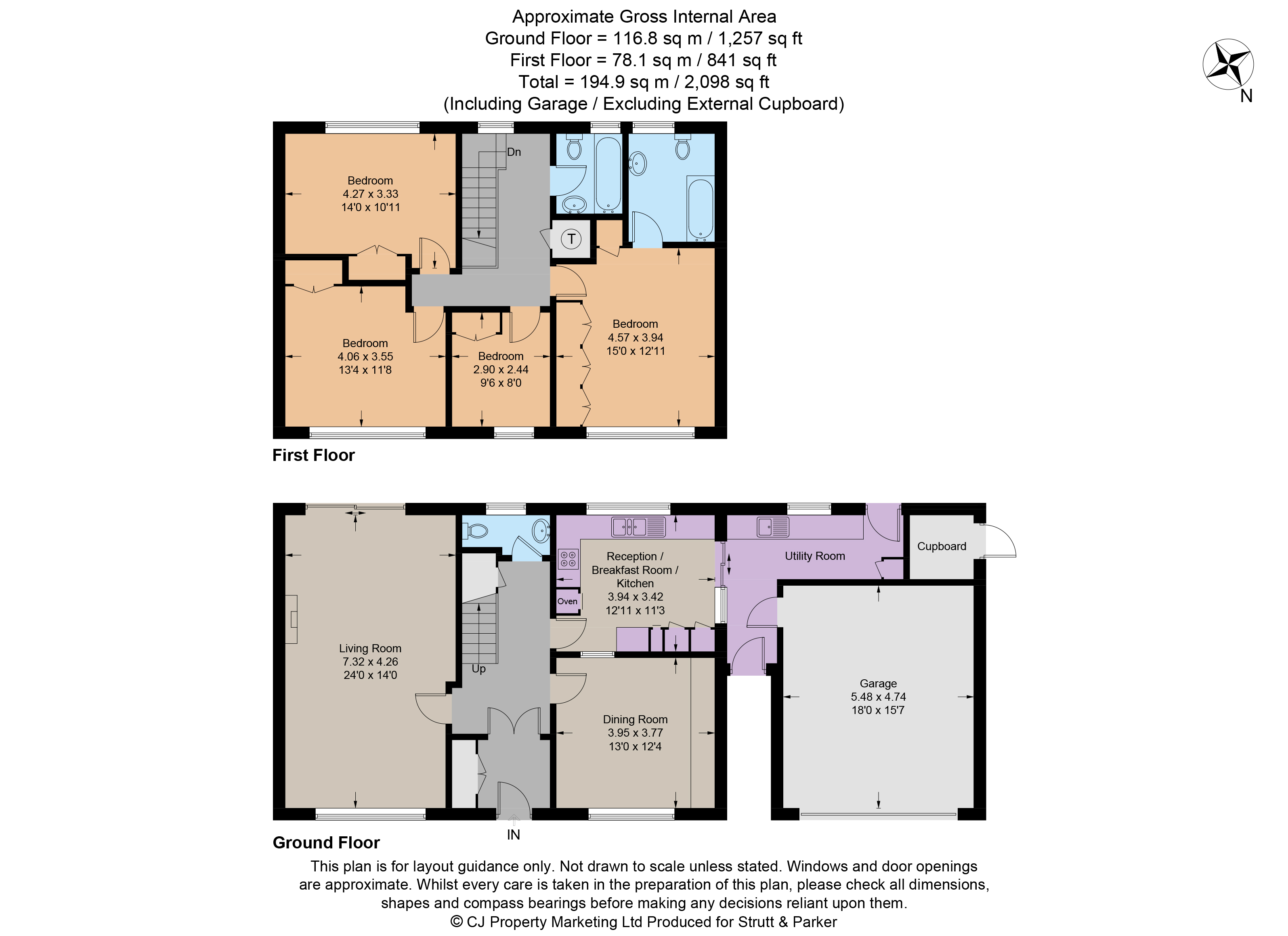 21, St Huberts Close, Buckinghamshire floorplan