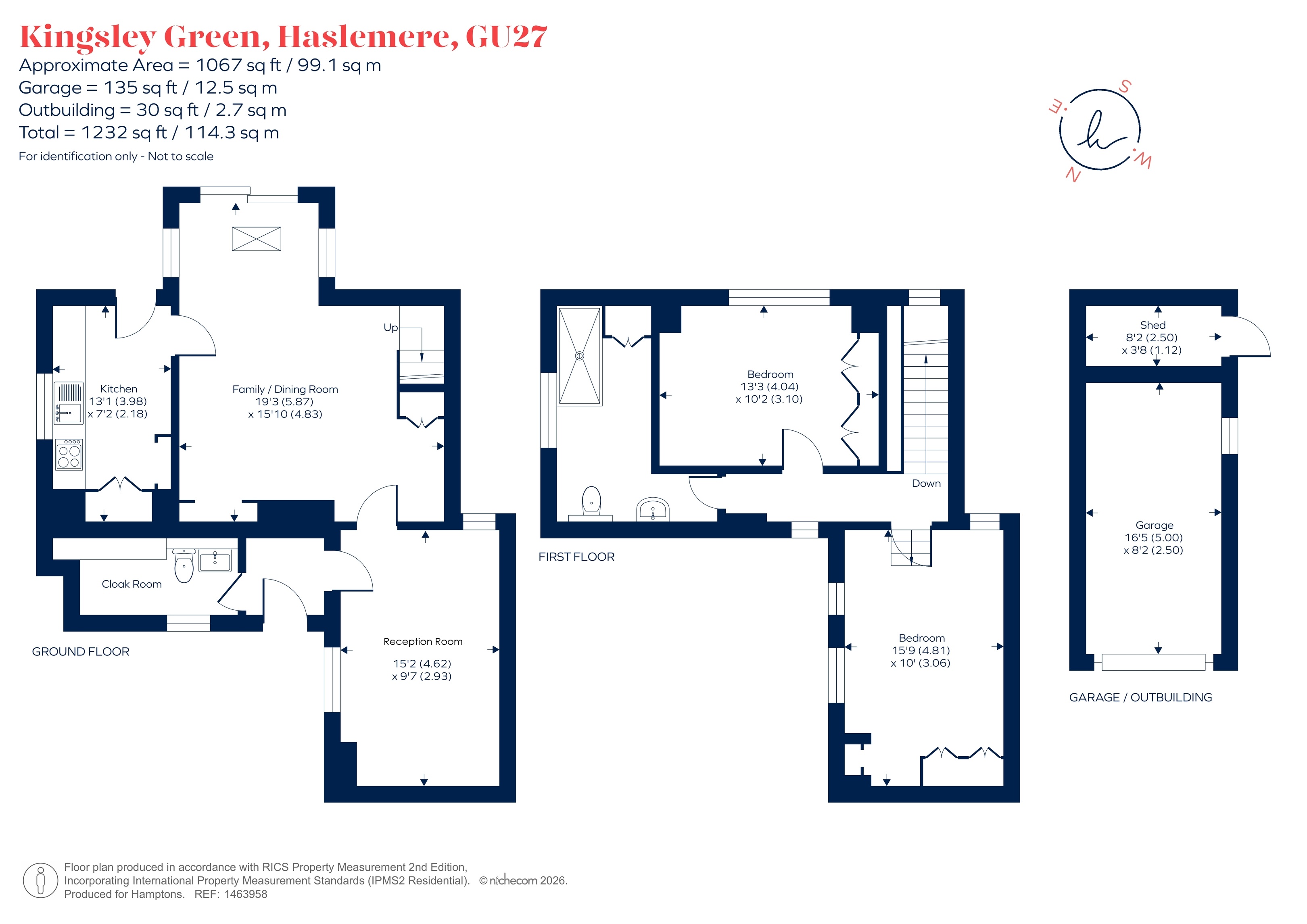 Stream Cottage, Fernwood, Kingsley Green, Haslemere floorplan