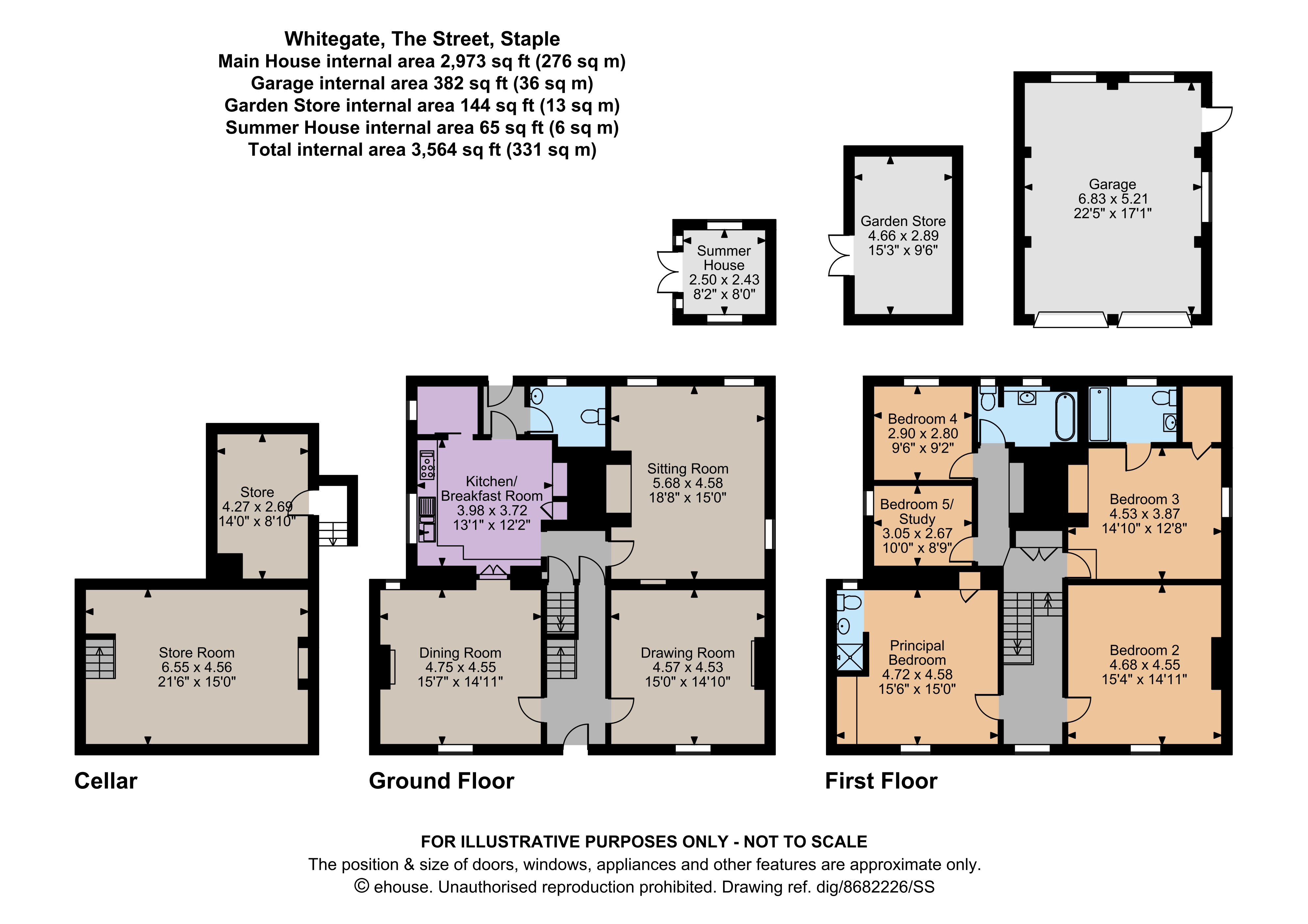 Whitegate,, The Street, Canterbury floorplan