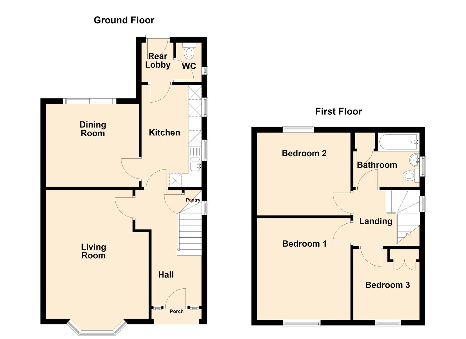 21, Leawood Road, Swadlincote floorplan
