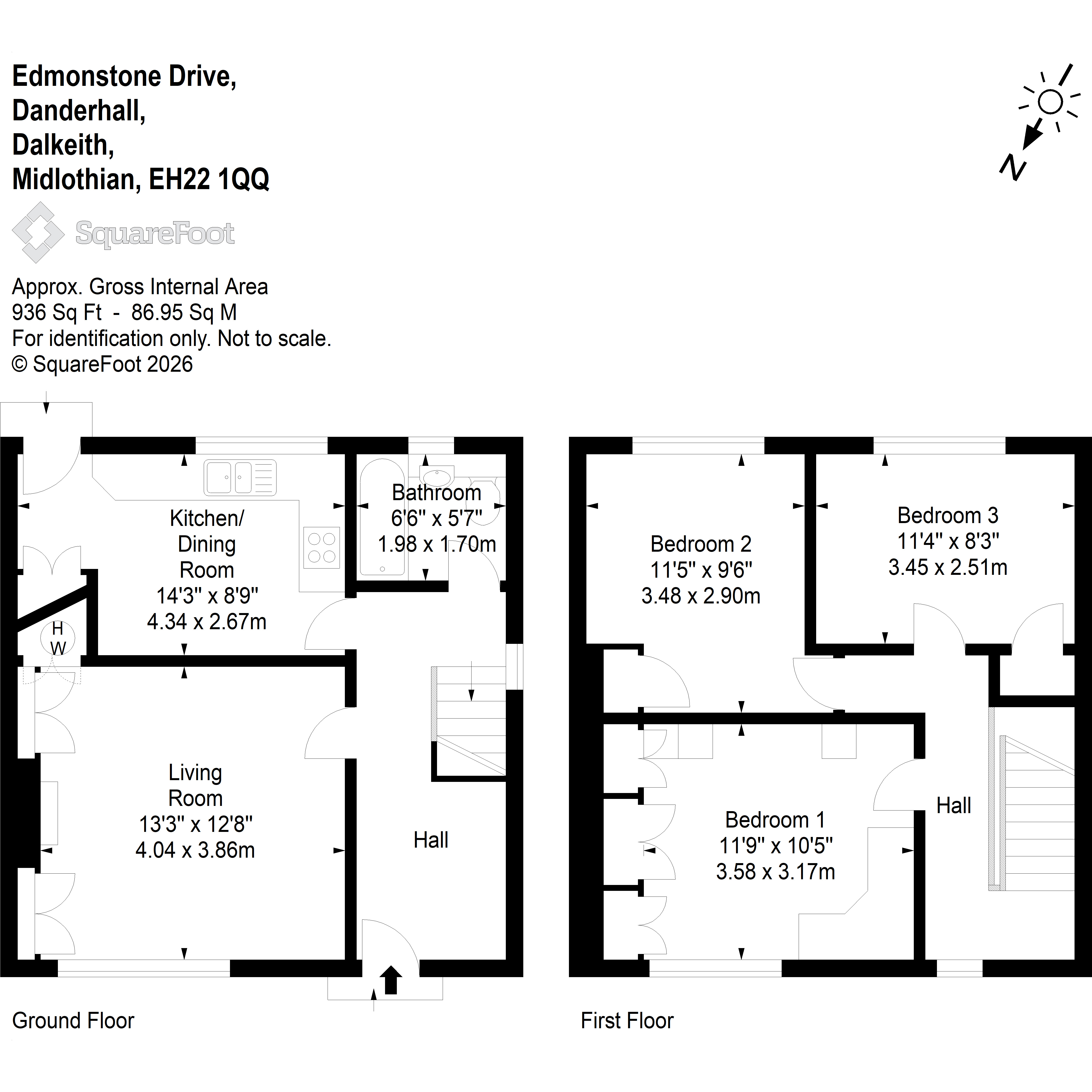 6 Edmonstone Drive, Danderhall Dalkeith floorplan