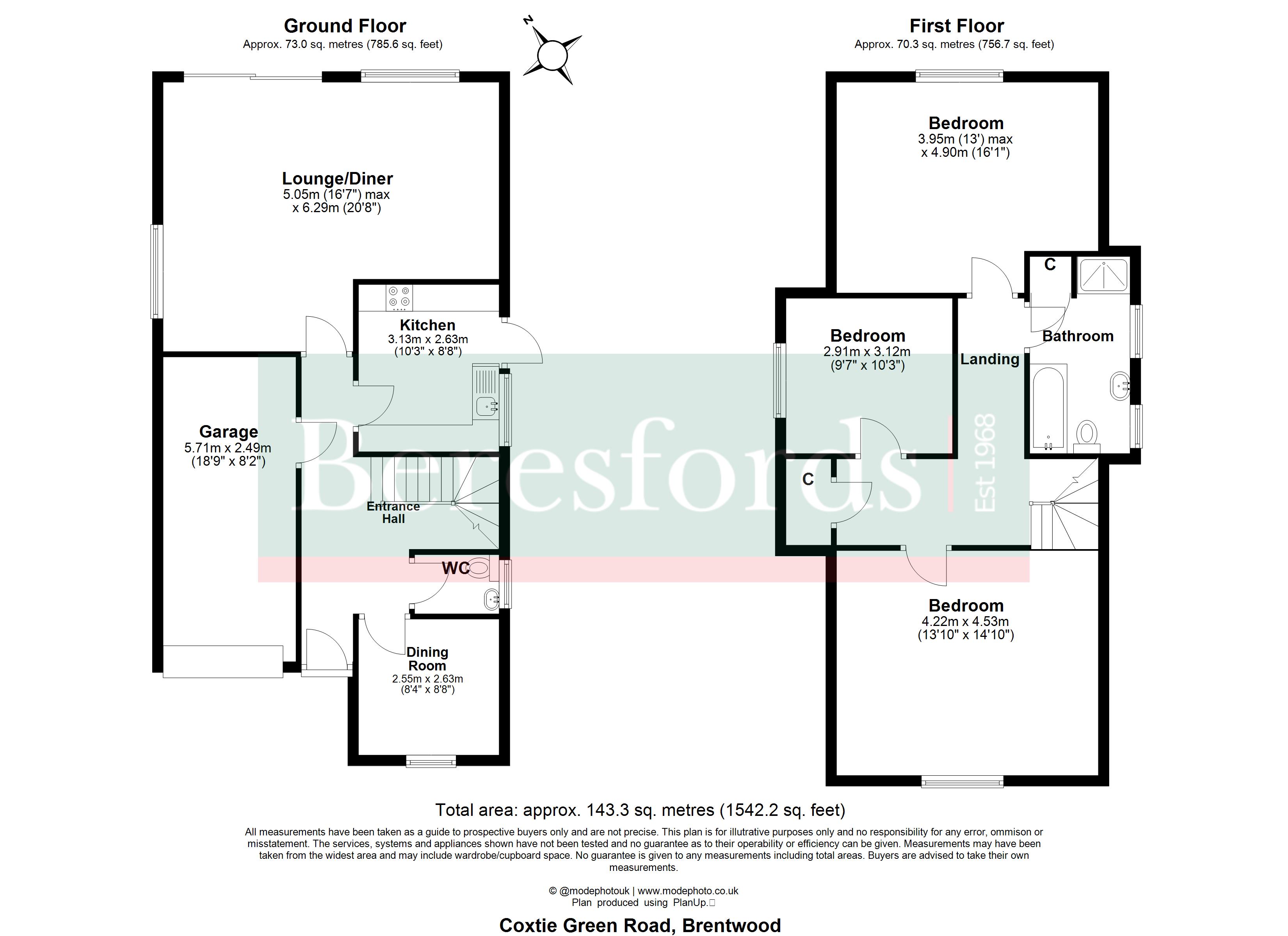 43, Coxtie Green Road, Brentwood floorplan