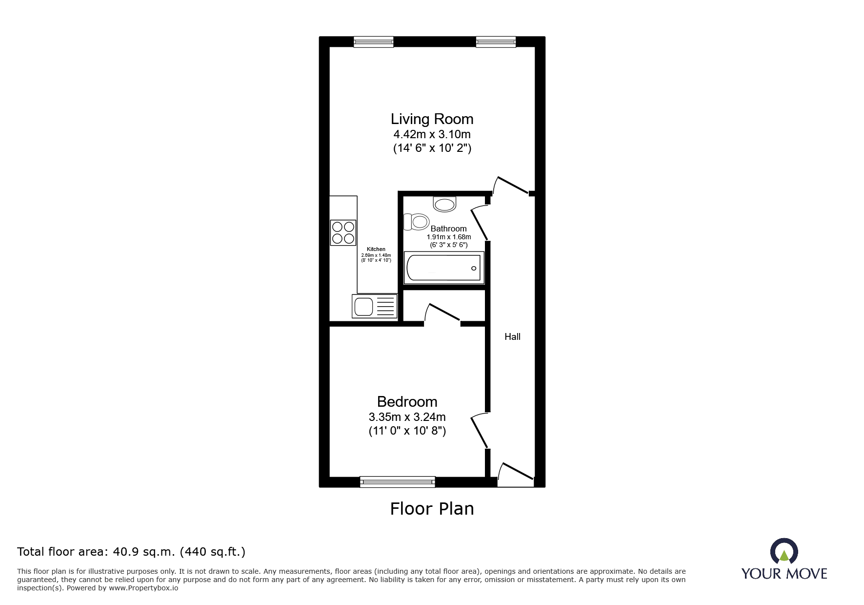 Flat 3, Granville Farm House, 6, Granville Farm Mews, Ramsgate floorplan