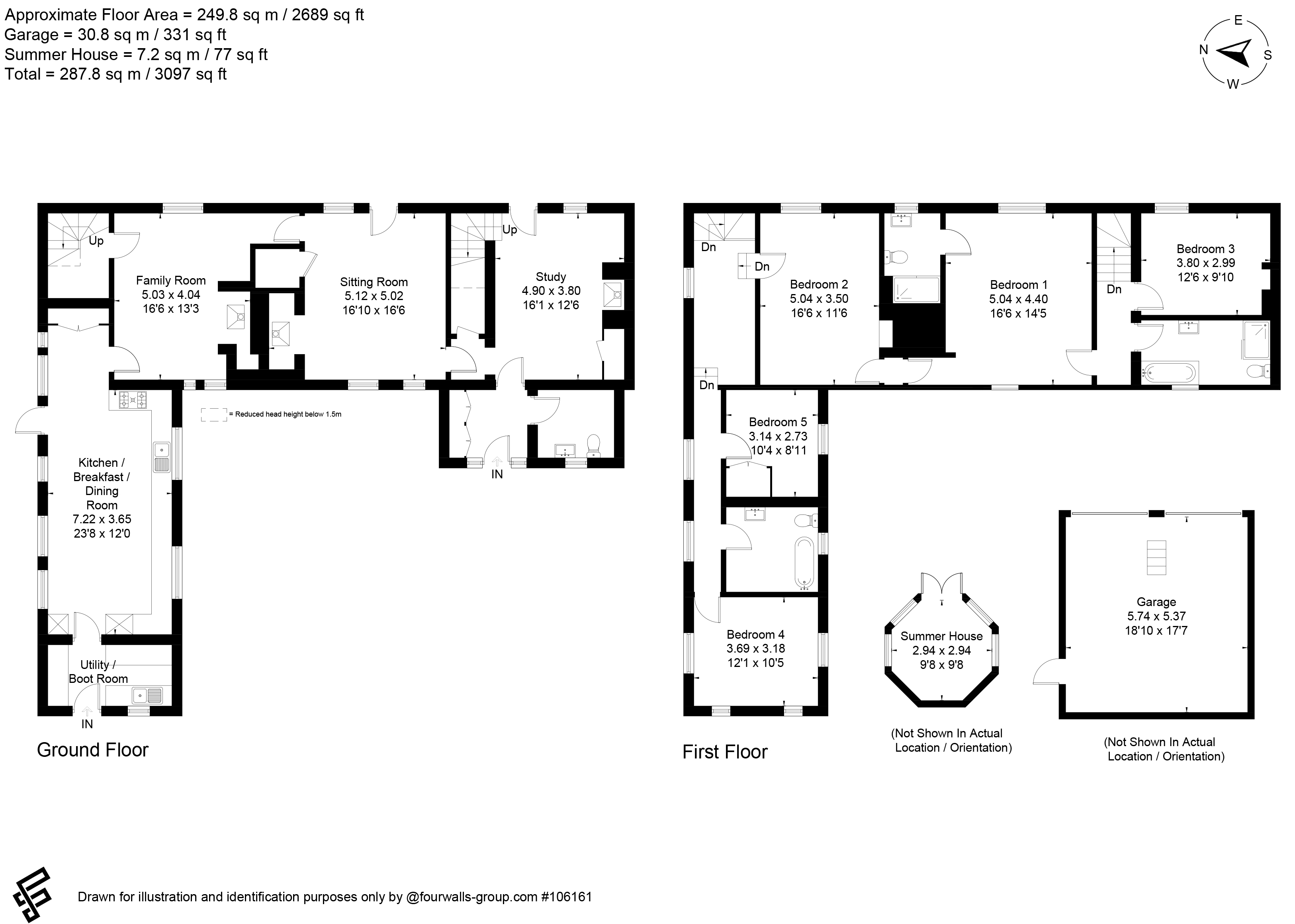 Spring Cottage, Sherborne St John floorplan