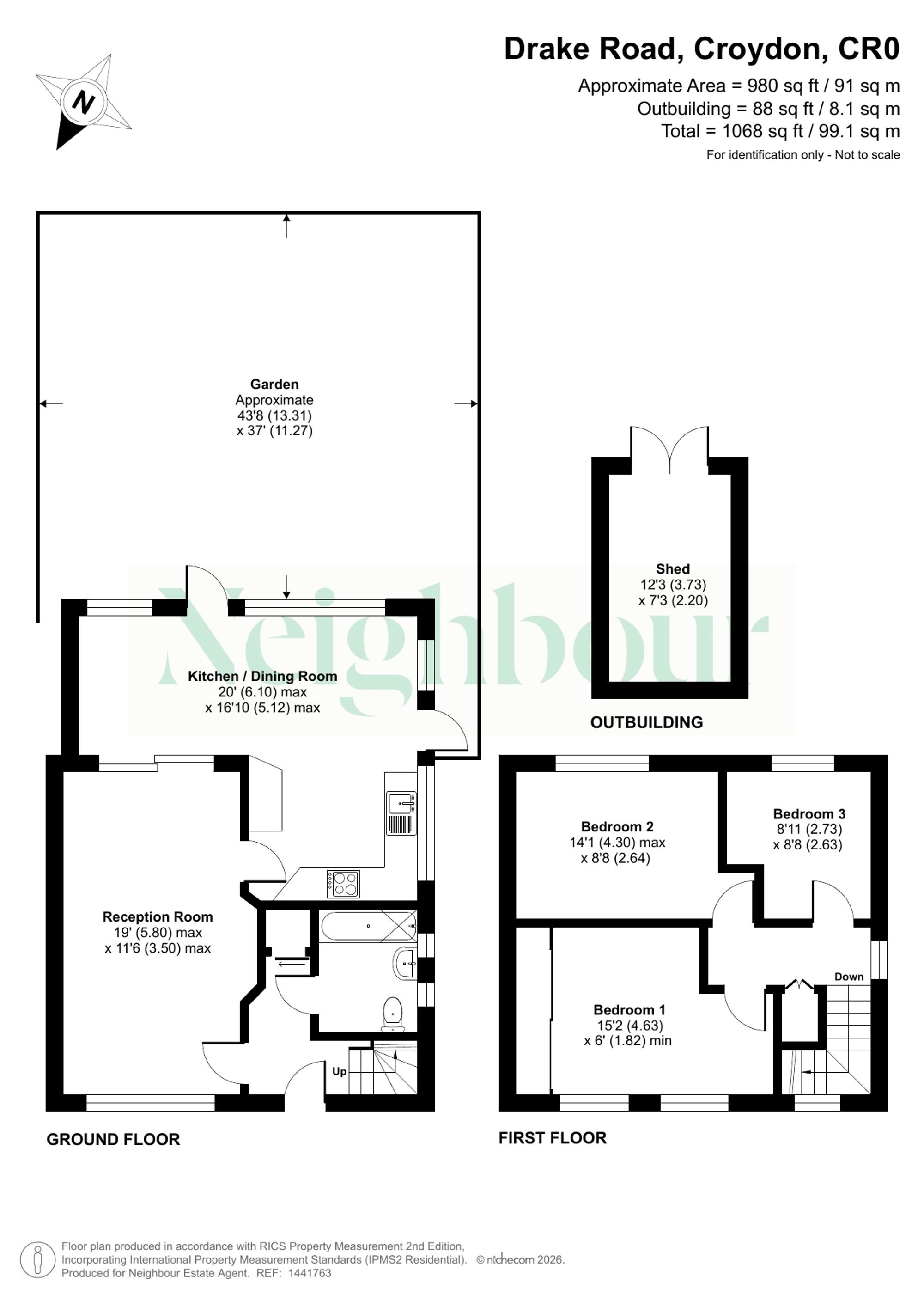 9 Drake Road, Croydon floorplan