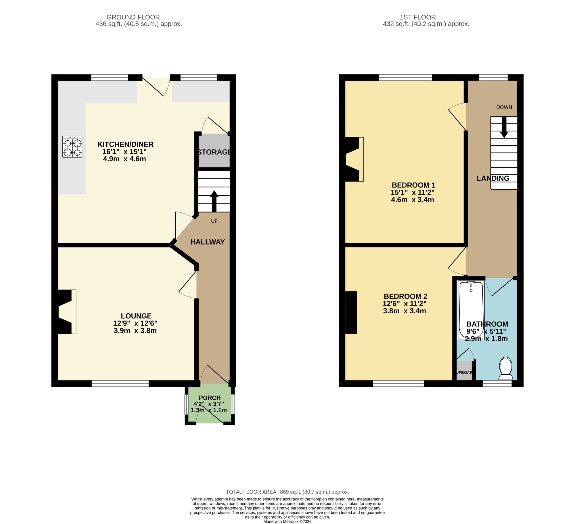 50 Lane Side, Bradford floorplan