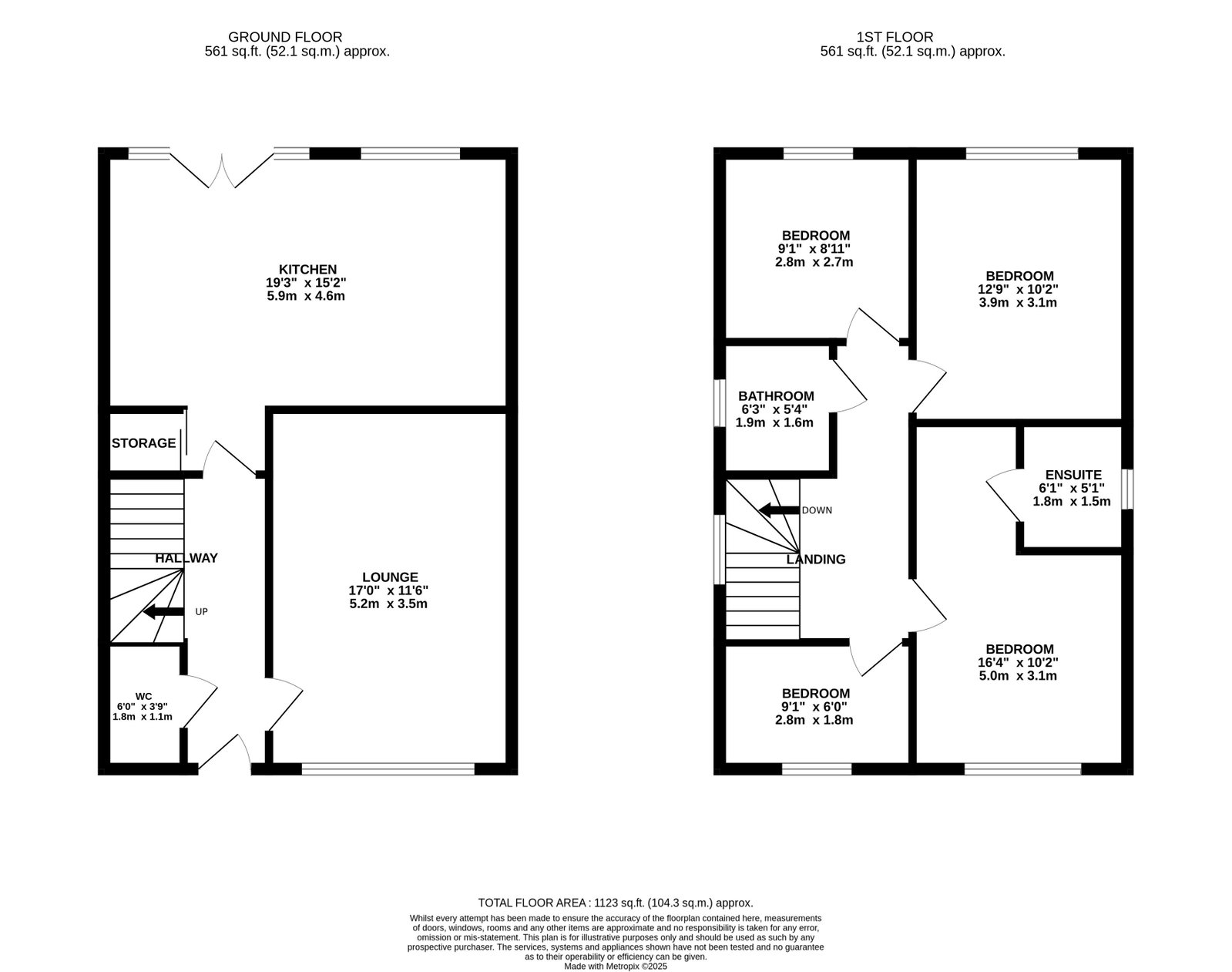 43, Garrett Meadow, Tyldesley floorplan