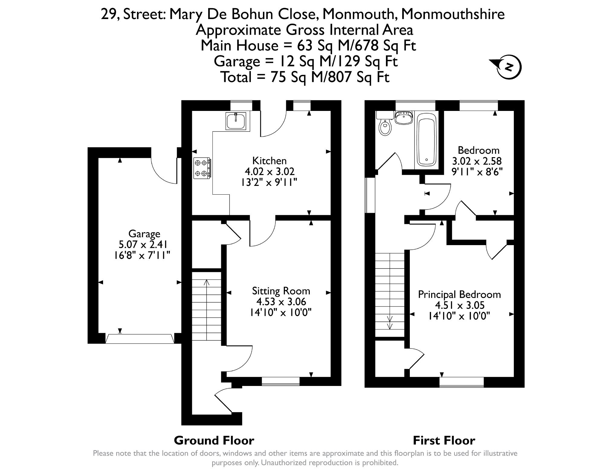 29, Mary De Bohun Close, Monmouth floorplan