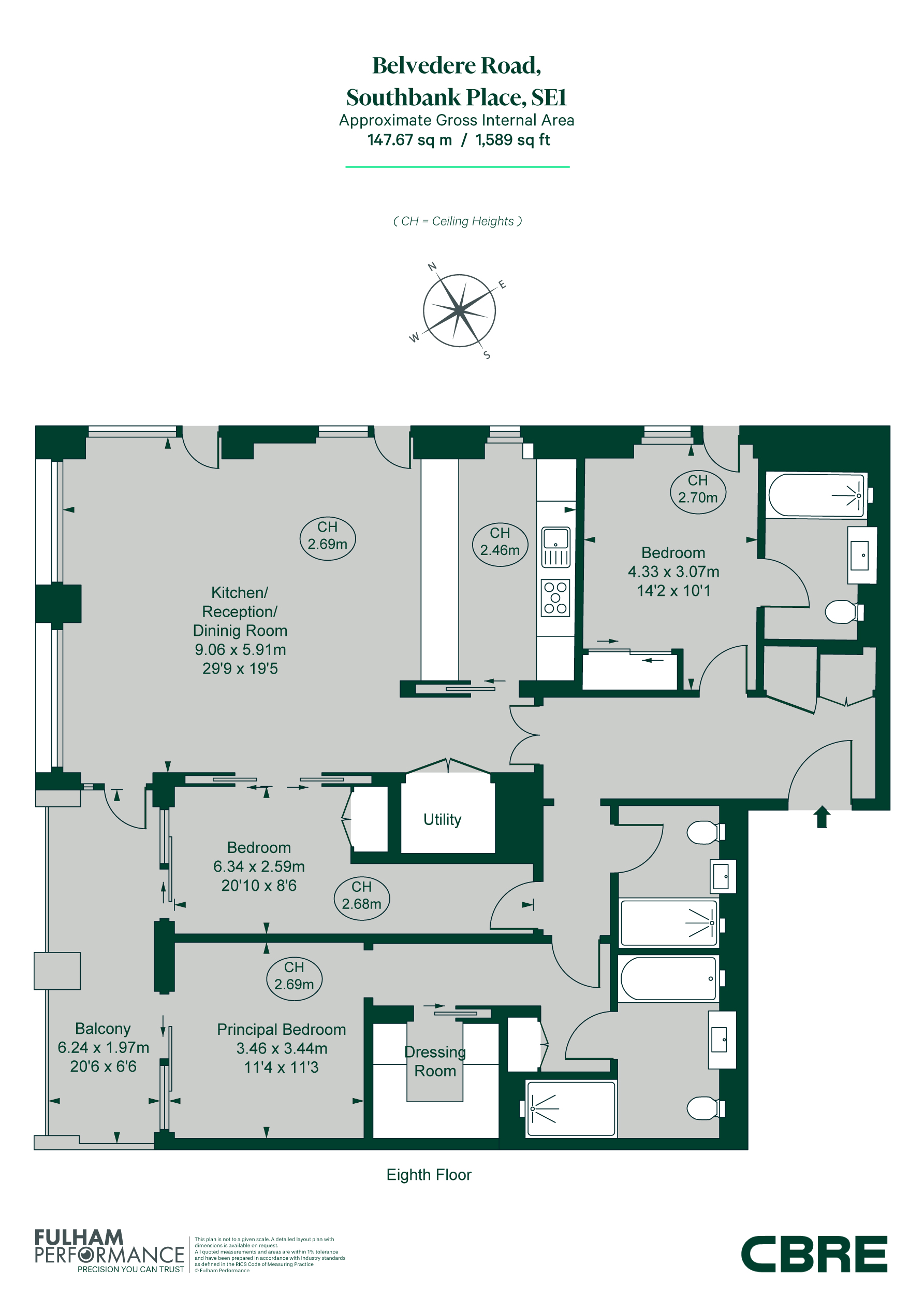 Belvedere Road, London floorplan