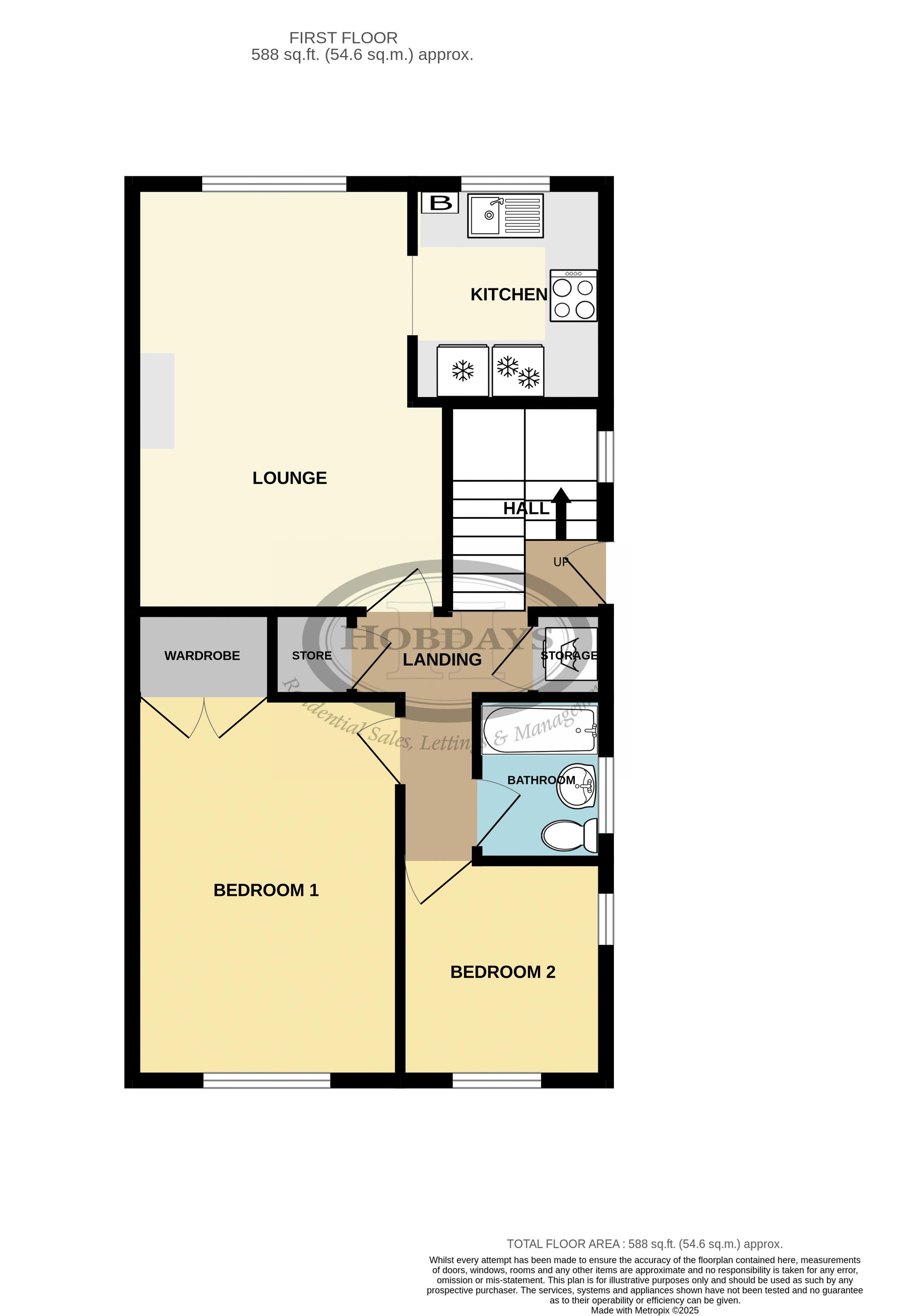 16, Station Close, Brookmans Park, Hatfield floorplan