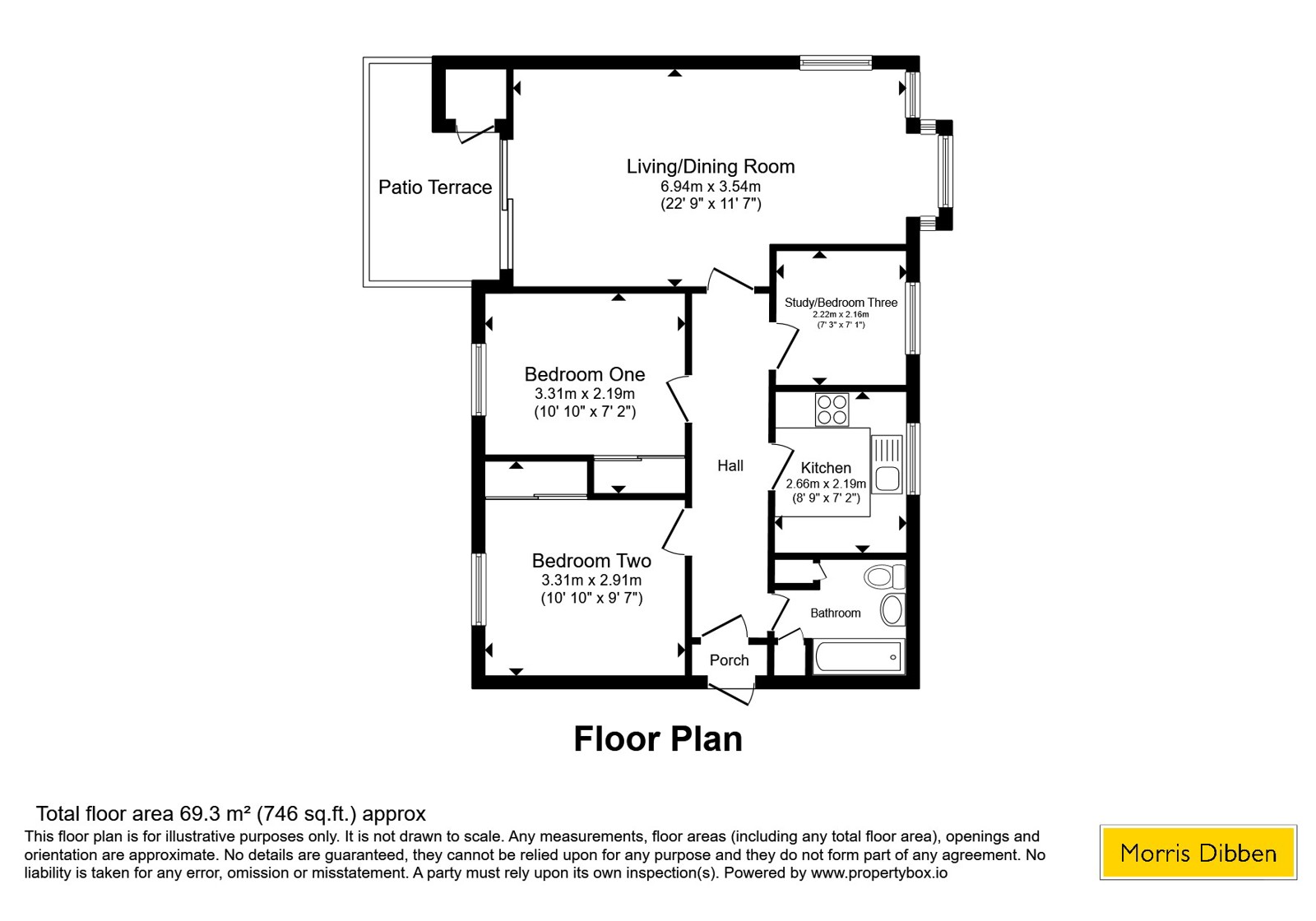 Flat 10, Southampton floorplan