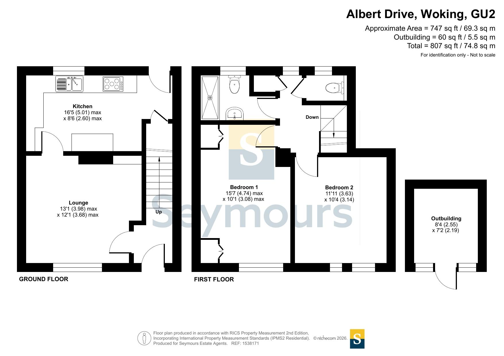 Albert Drive, Woking floorplan