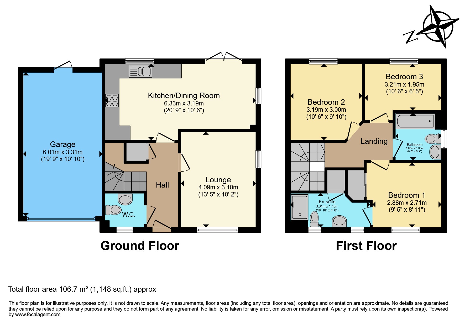 13, Sedgemoor Close, Weston-super-mare floorplan