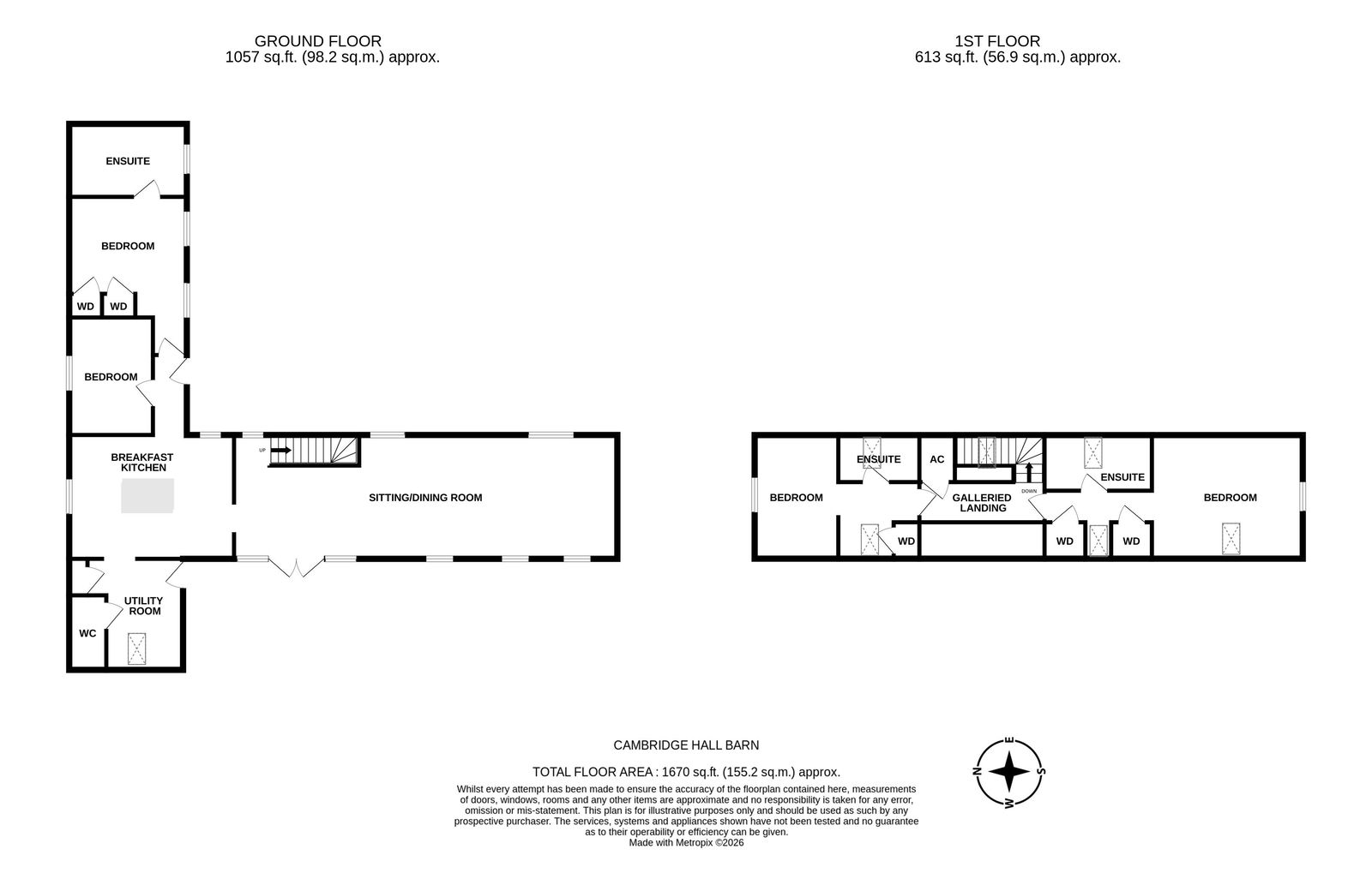 Cambridge Hall Barn, Birts Street, Malvern floorplan