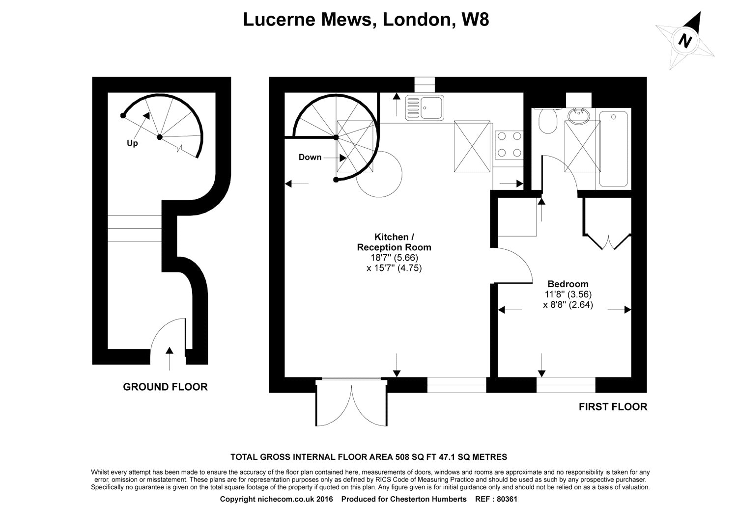 1 Bedrooms Flat to rent in Lucerne Mews, London W8