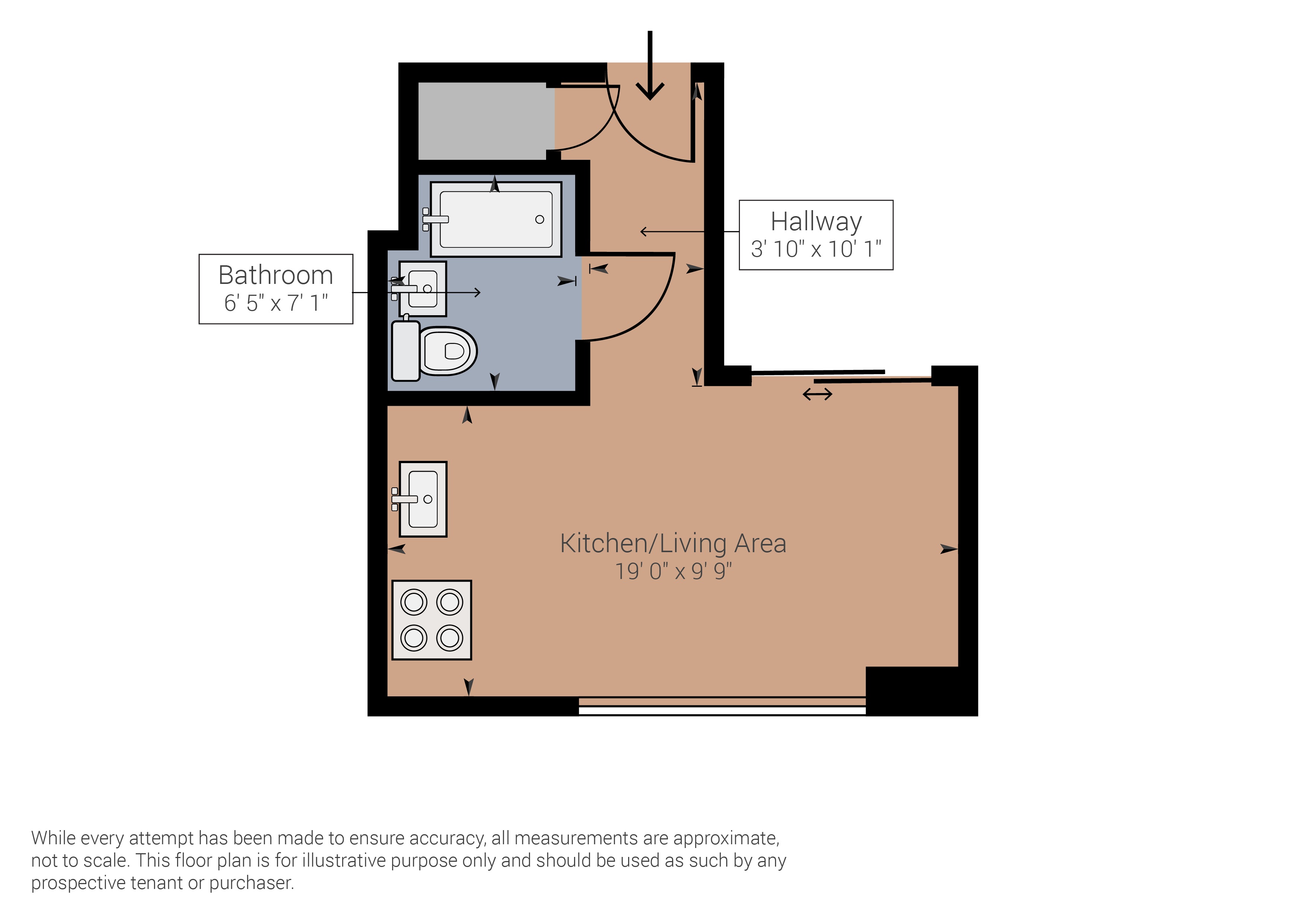 Flat 207 Pinnacle Apartments 11, Saffron Central Square, Croydon floorplan