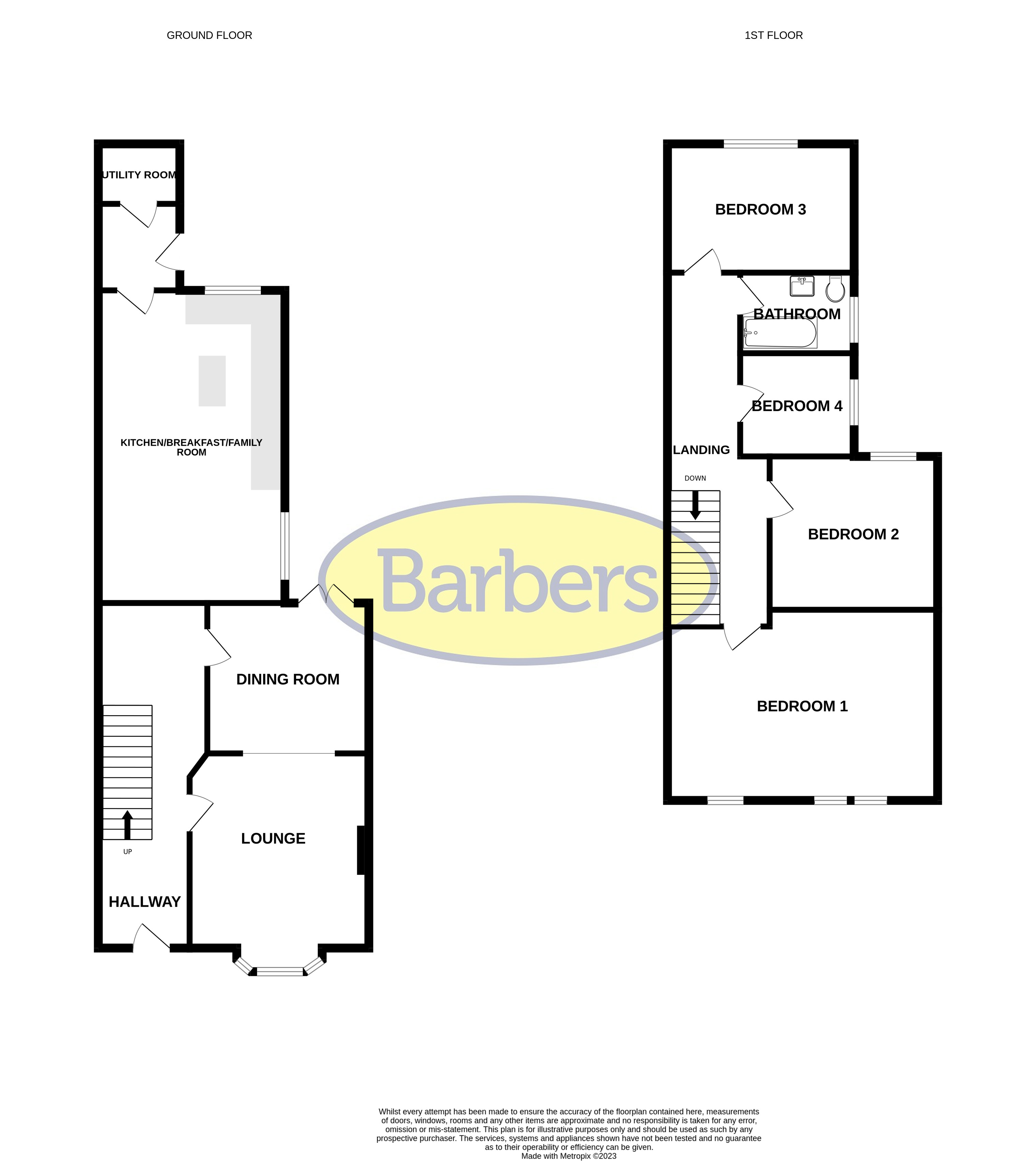 46, Station Road, Whitchurch floorplan