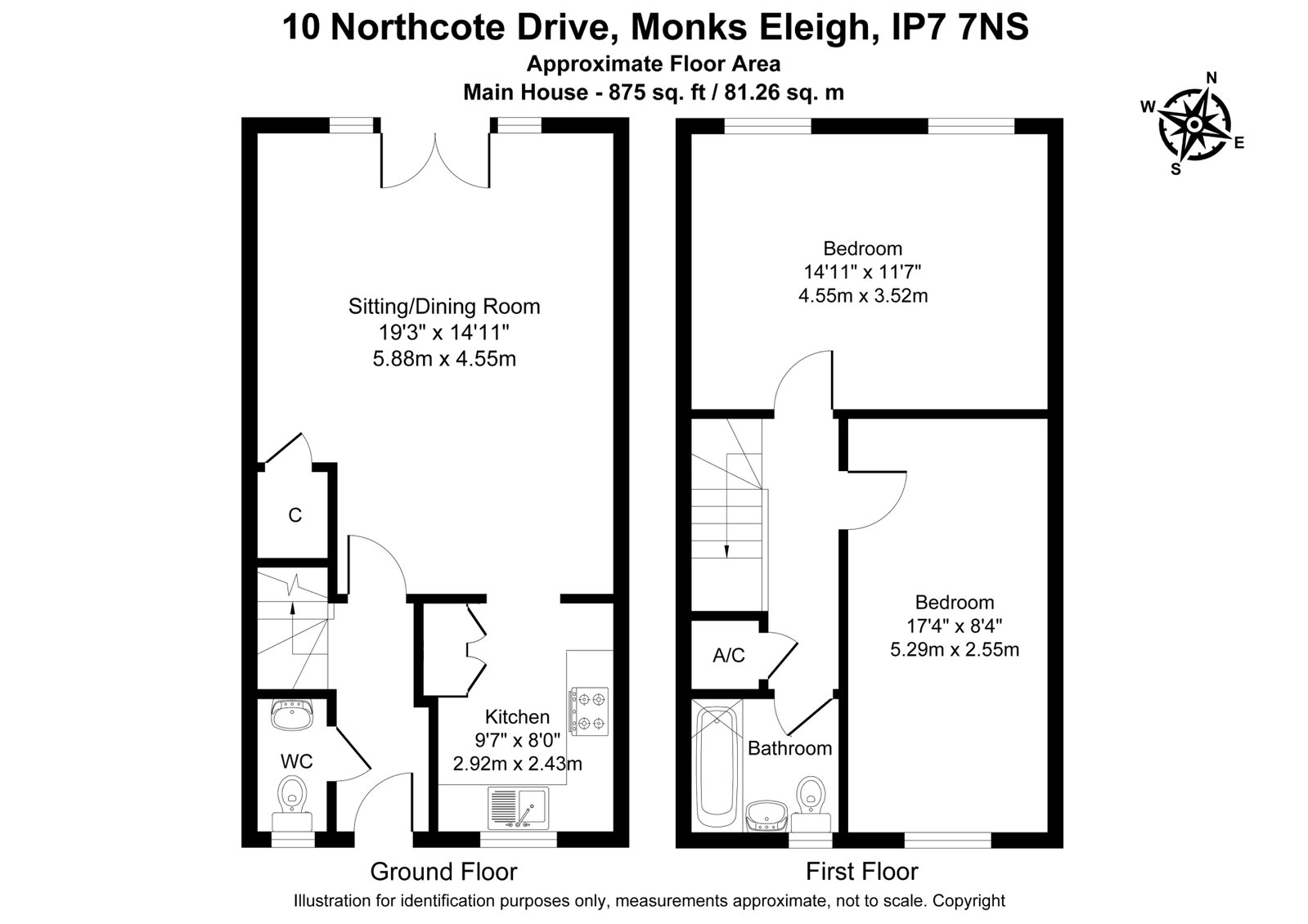 10, Northcote Drive, Monks Eleigh floorplan