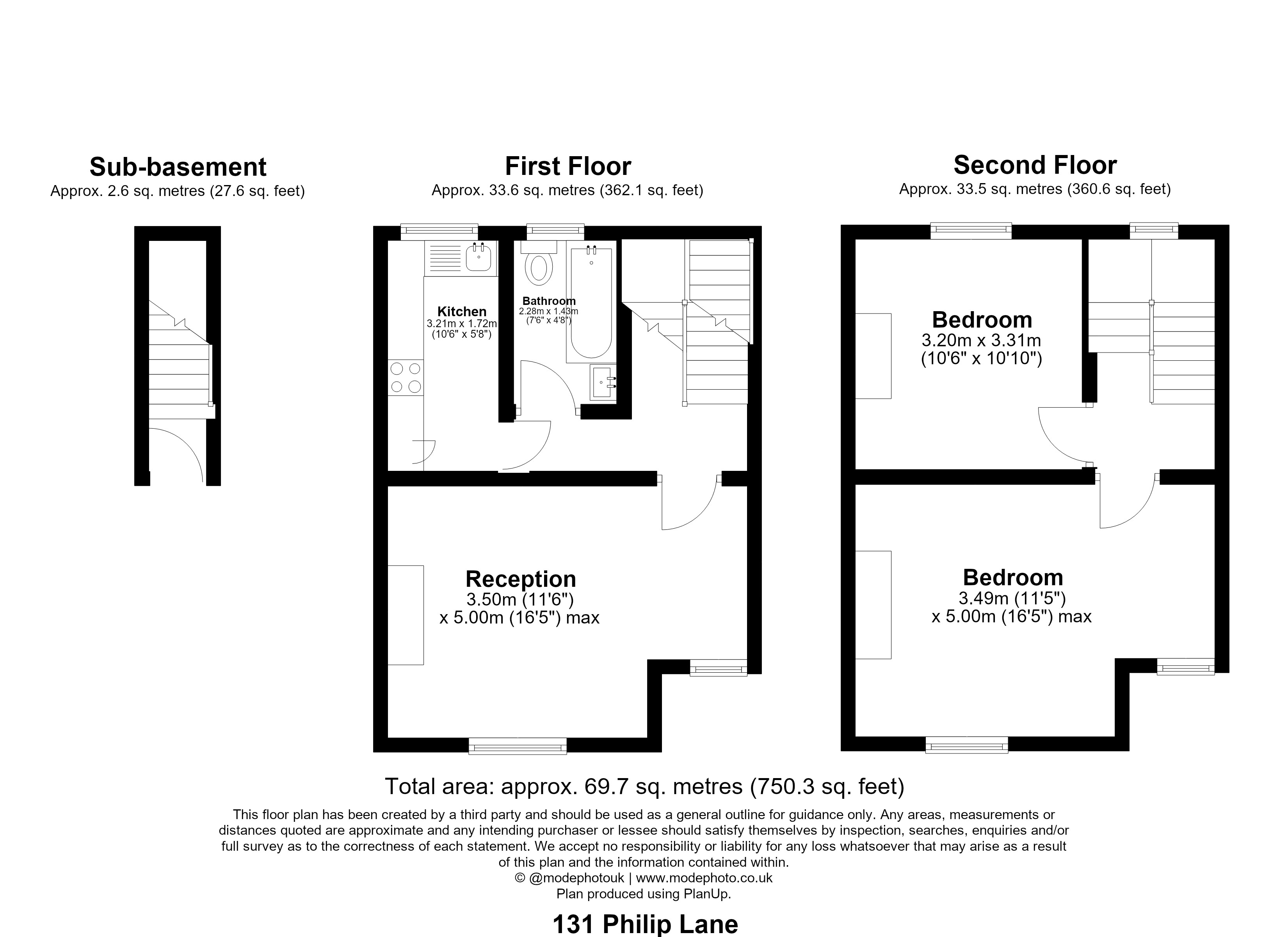Philip Lane, London floorplan