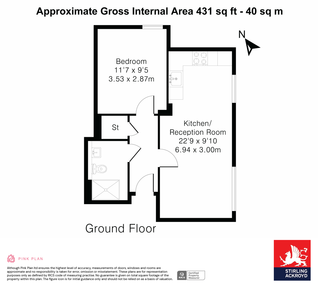 Flat 3, Venture House, 42, London Road, Surrey floorplan
