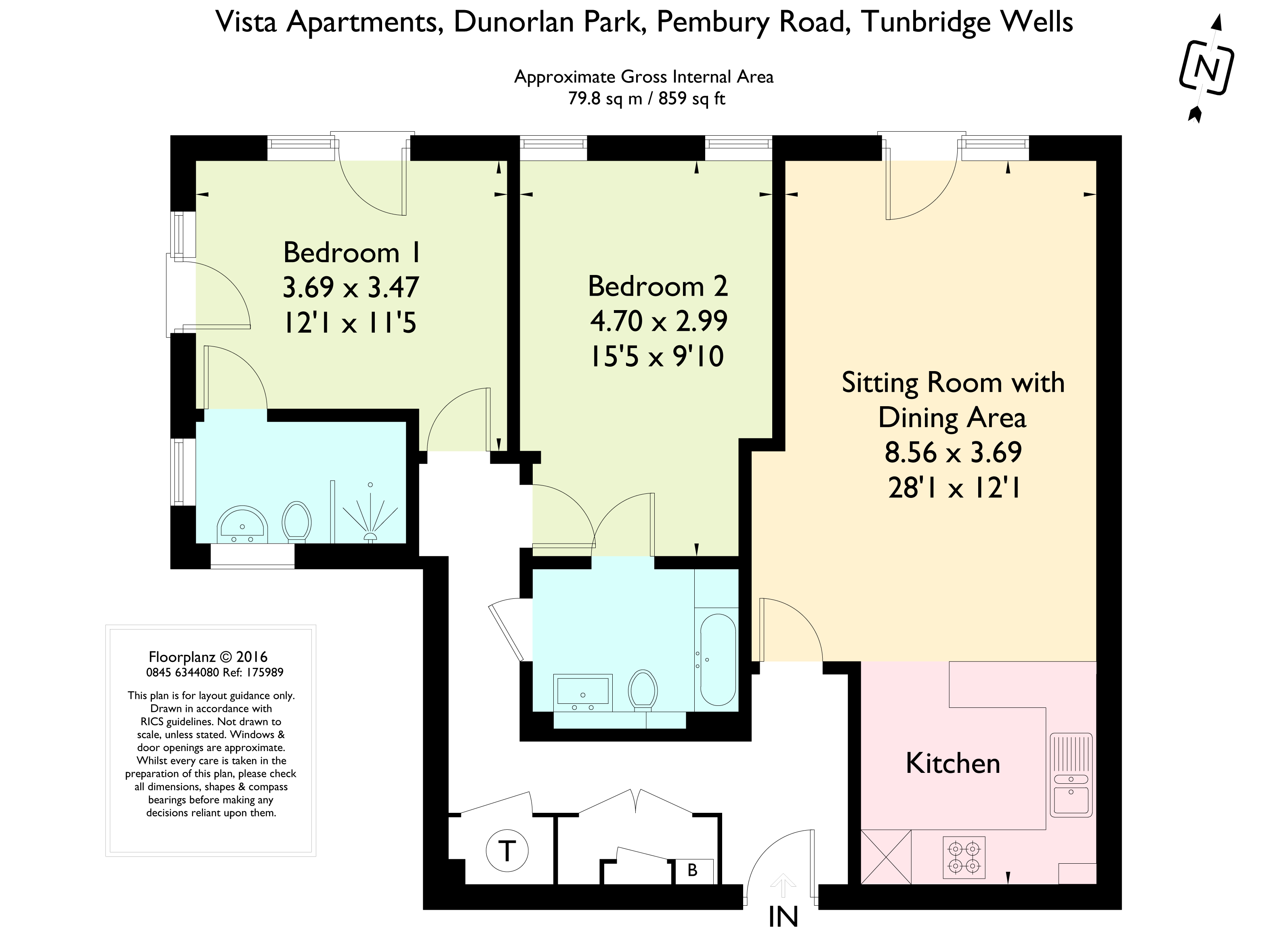 2 Bedrooms Flat to rent in Dunorlan Park, Pembury Road, Tunbridge Wells TN2