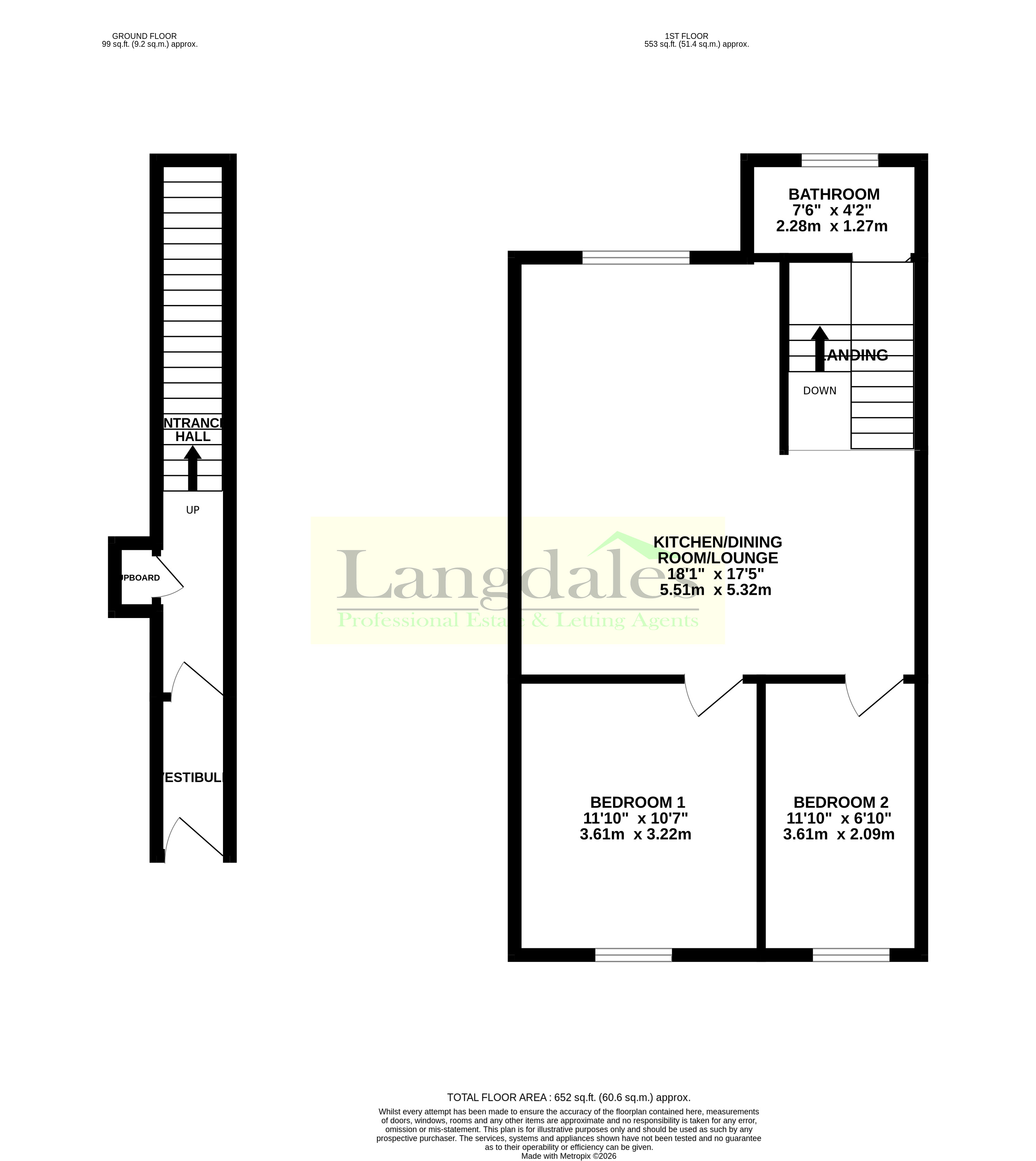 18, Whitworth Terrace, Spennymoor floorplan