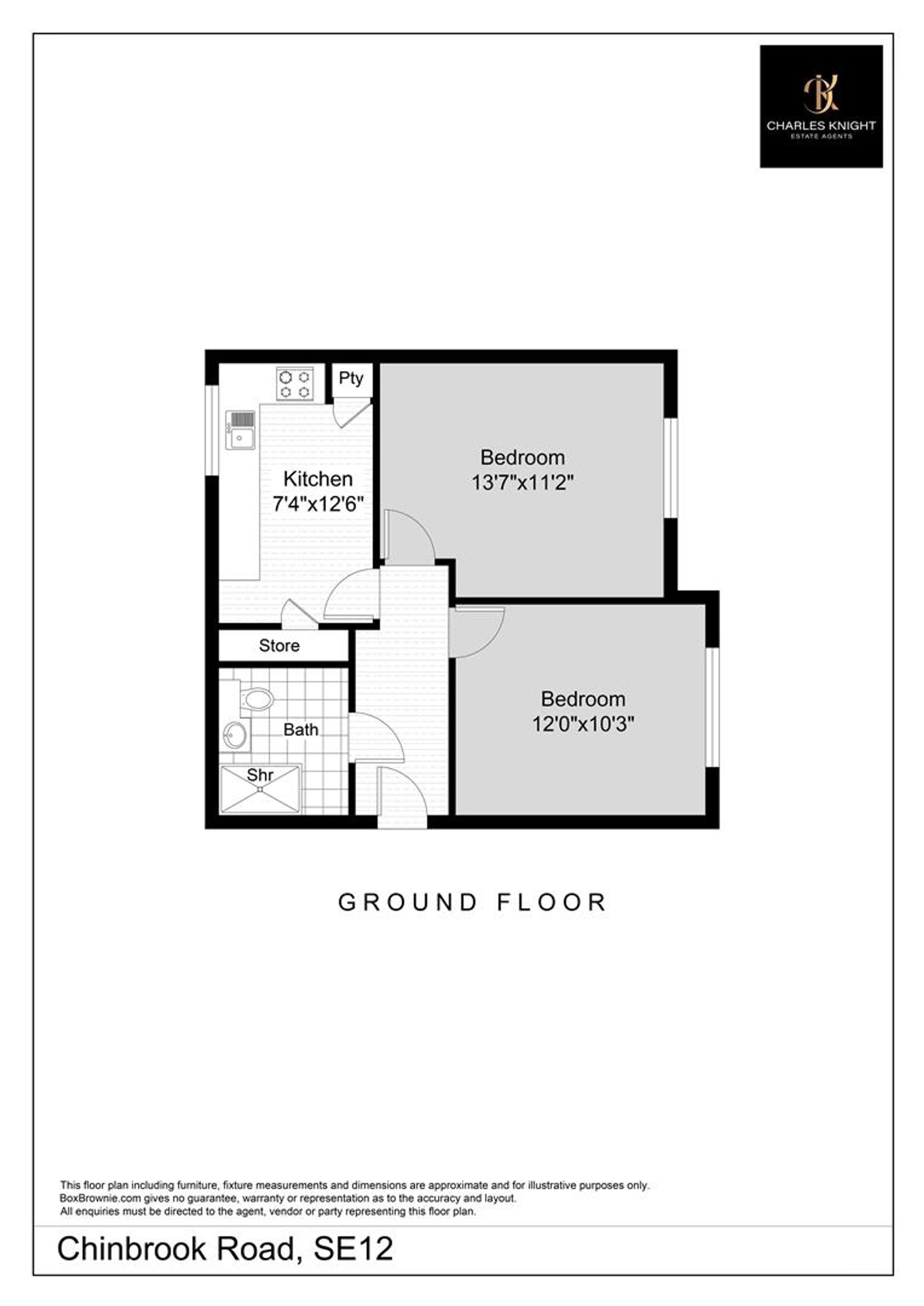 Flat A, Millennium Court, London floorplan