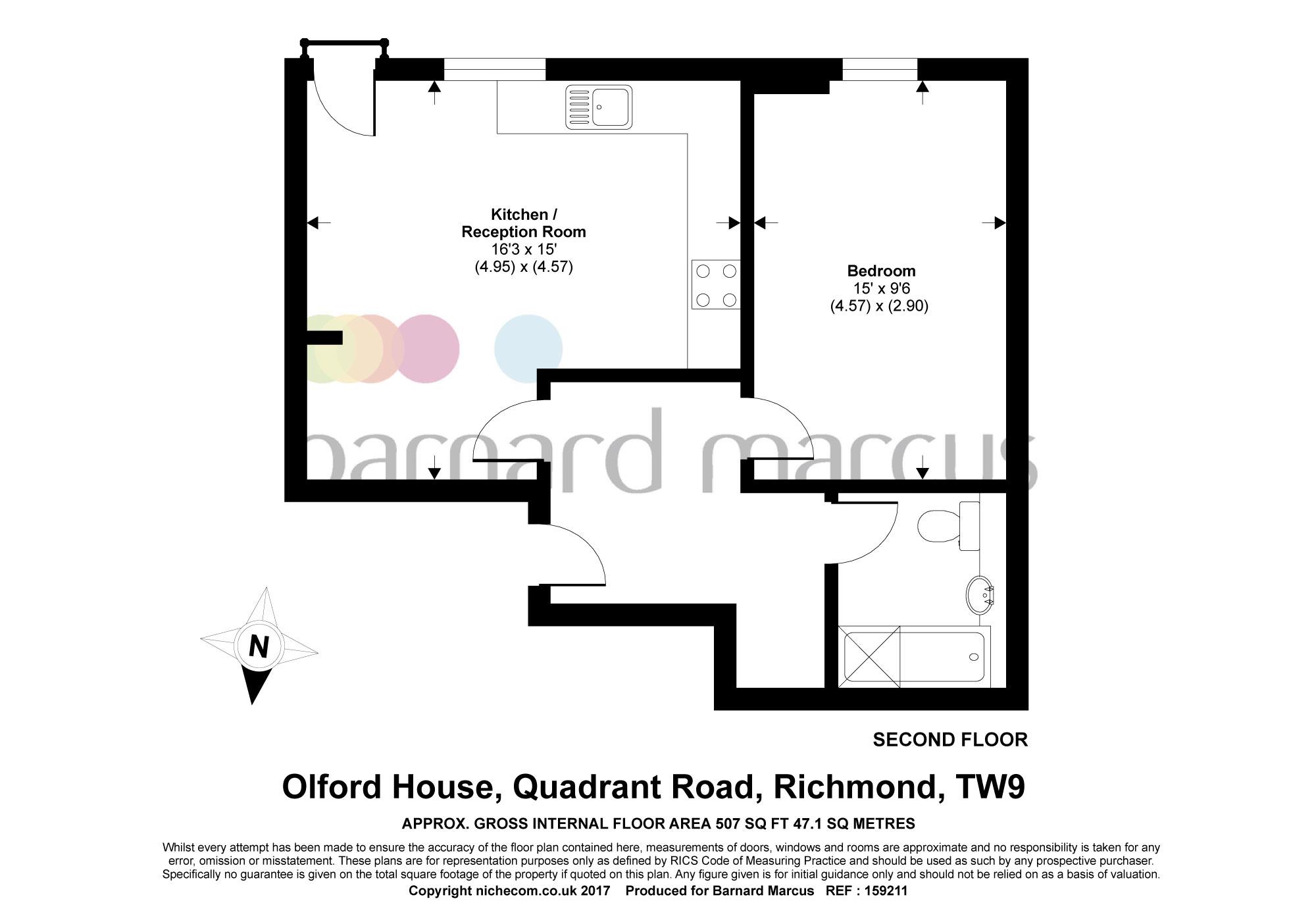 1 Bedrooms Flat to rent in Quadrant Road, Richmond TW9