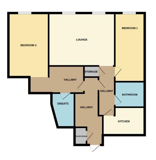 Apt 35, Tuscany House, Manchester floorplan