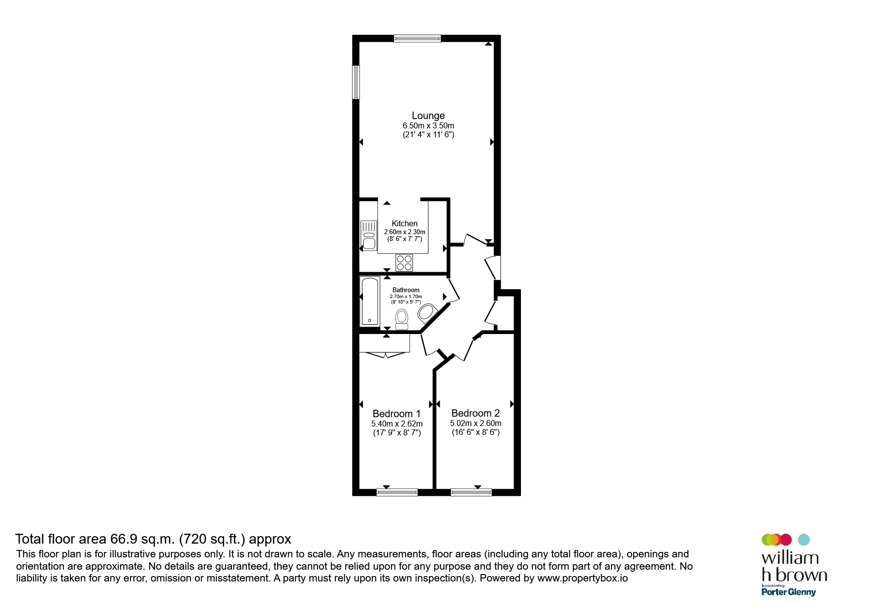 Flat 10, Pemberley Apartments, 9, Gillian Crescent, Romford floorplan