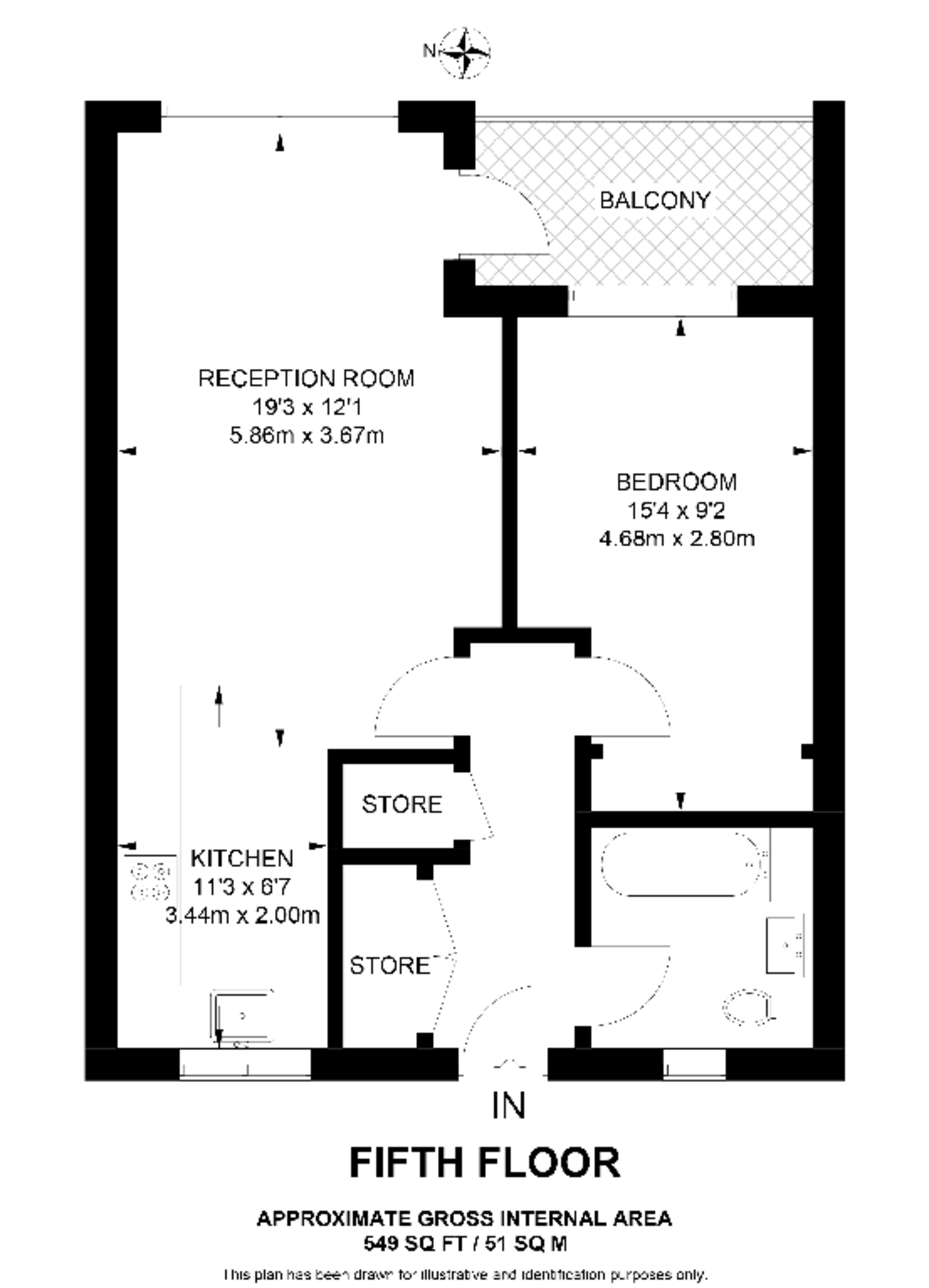 Blair Street, Canary Wharf floorplan
