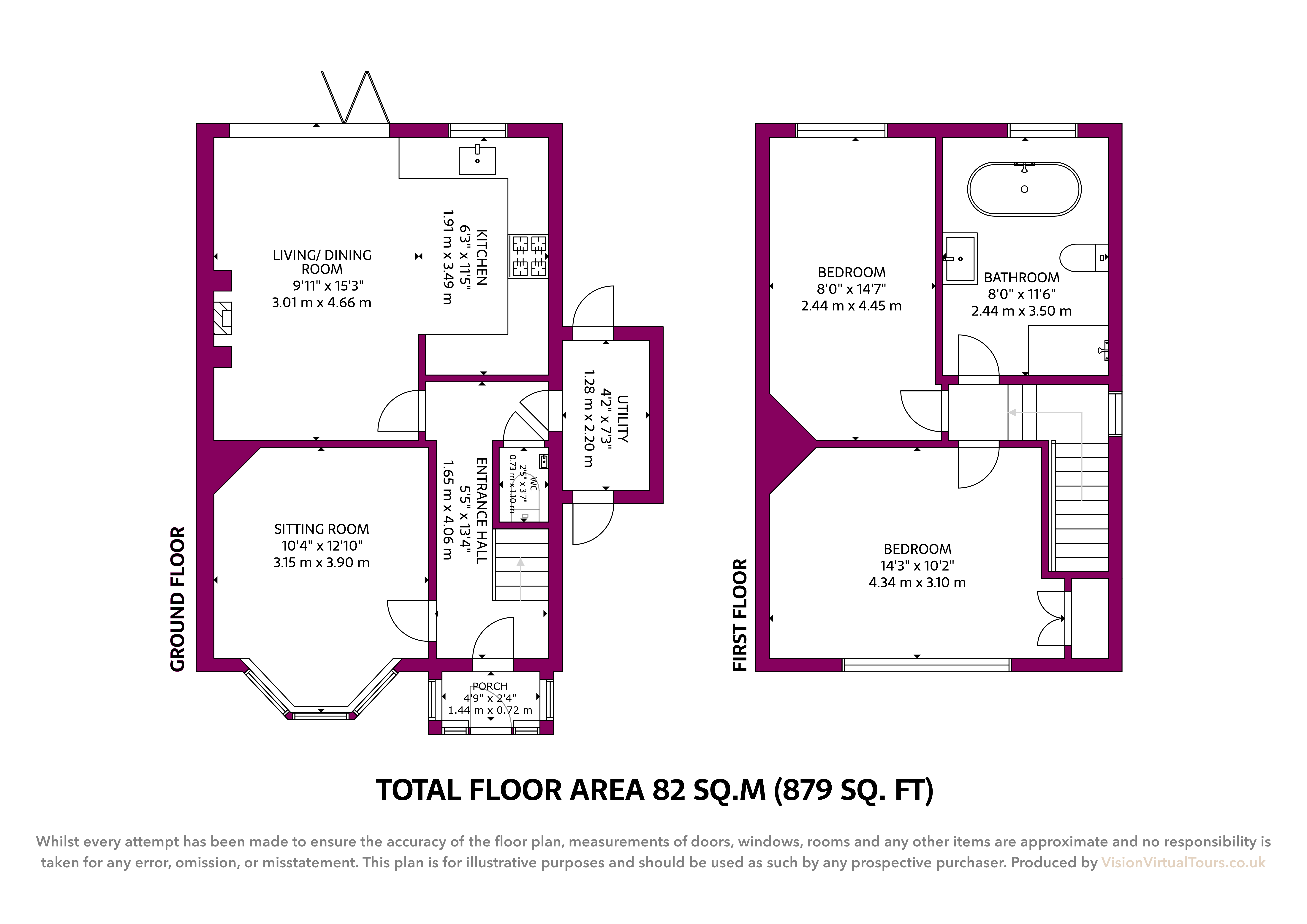 21, Ridgeway Road, Altrincham floorplan