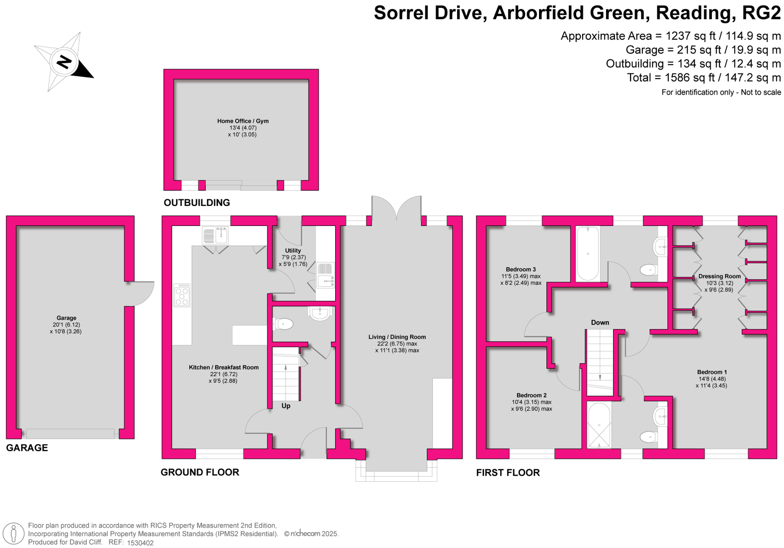 3, Sorrel Drive, Reading floorplan