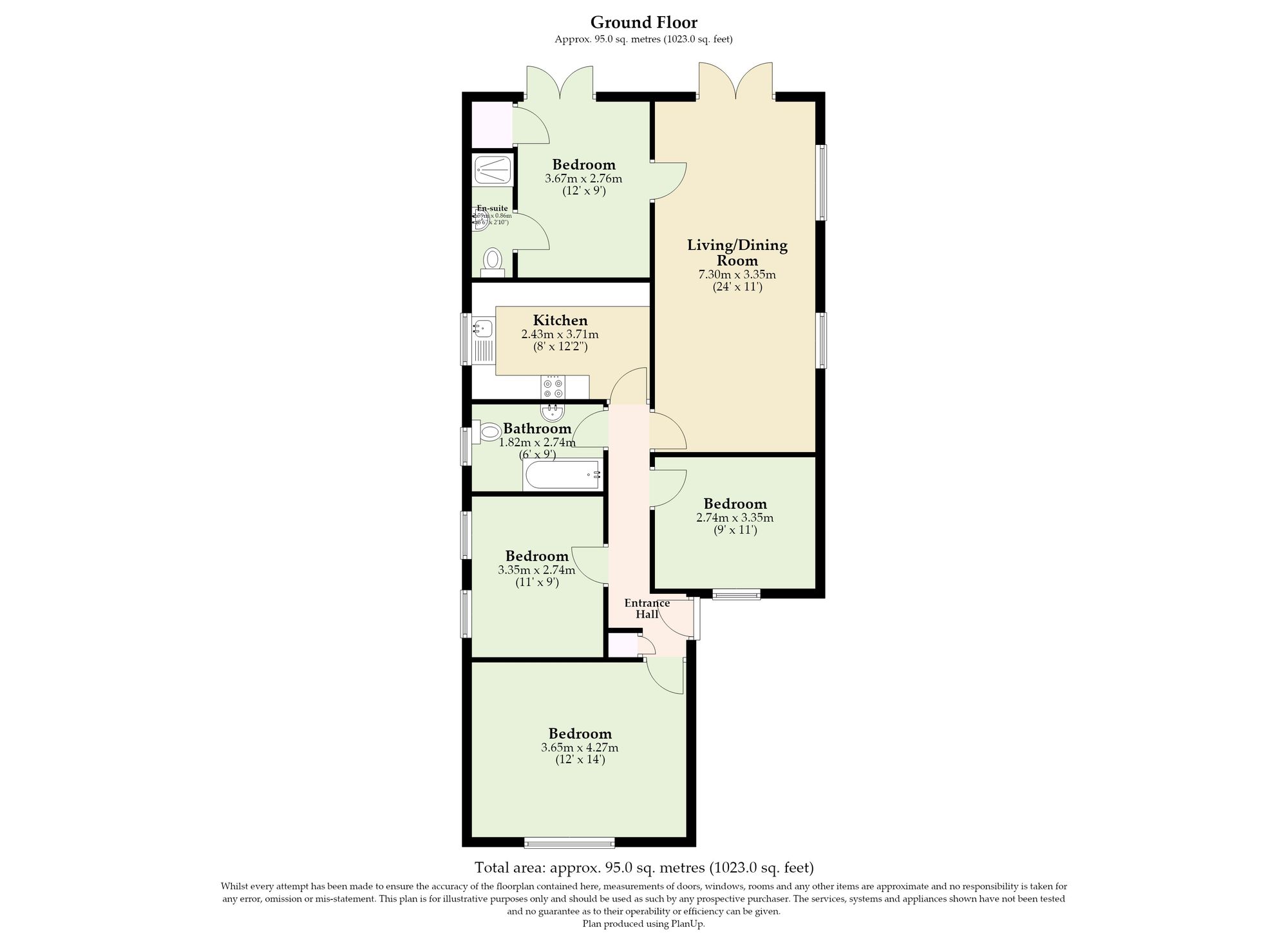 116 Green Lane, Great Yarmouth floorplan