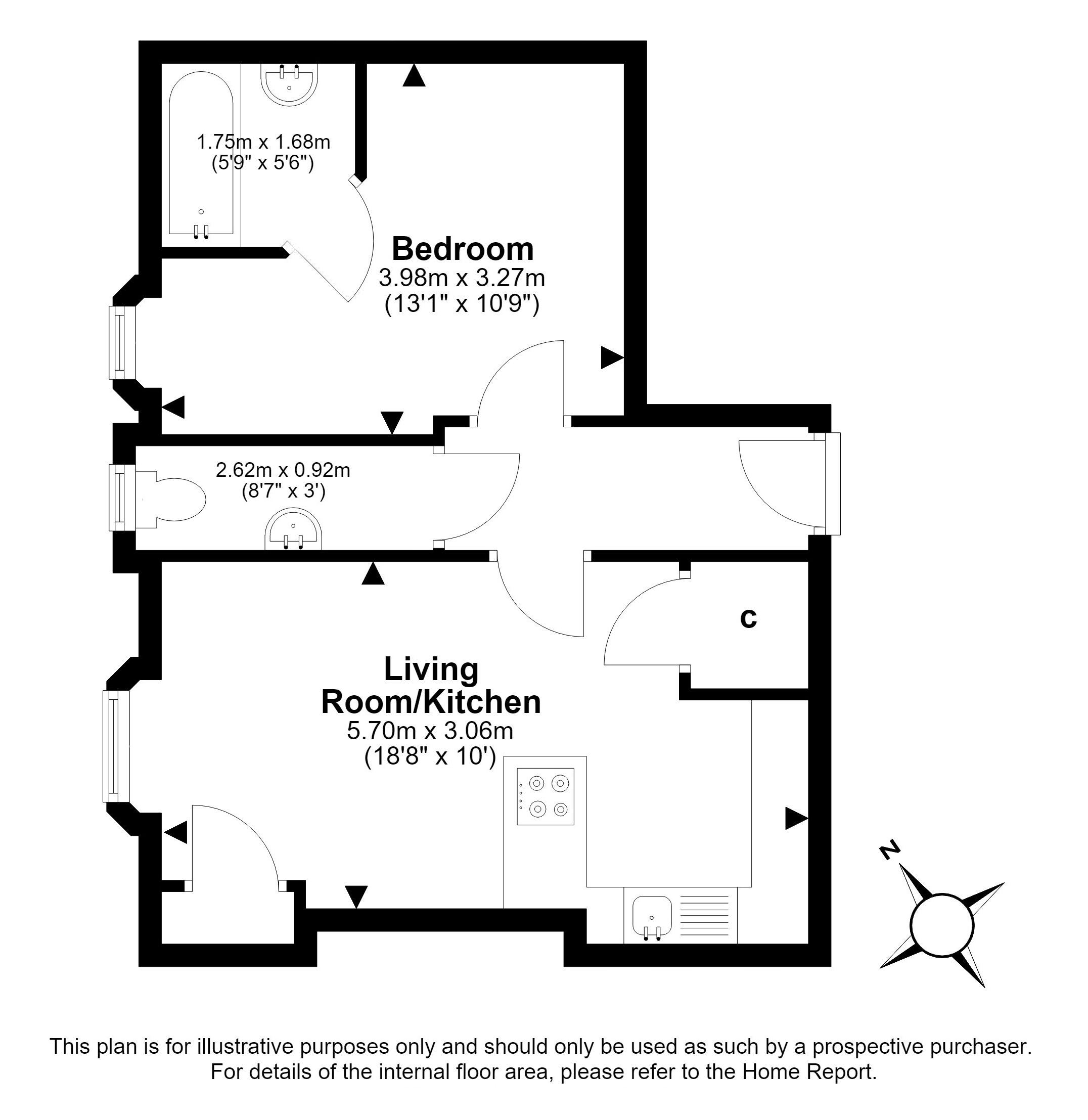 24/7, Kings Road, Portobello, Edinburgh floorplan