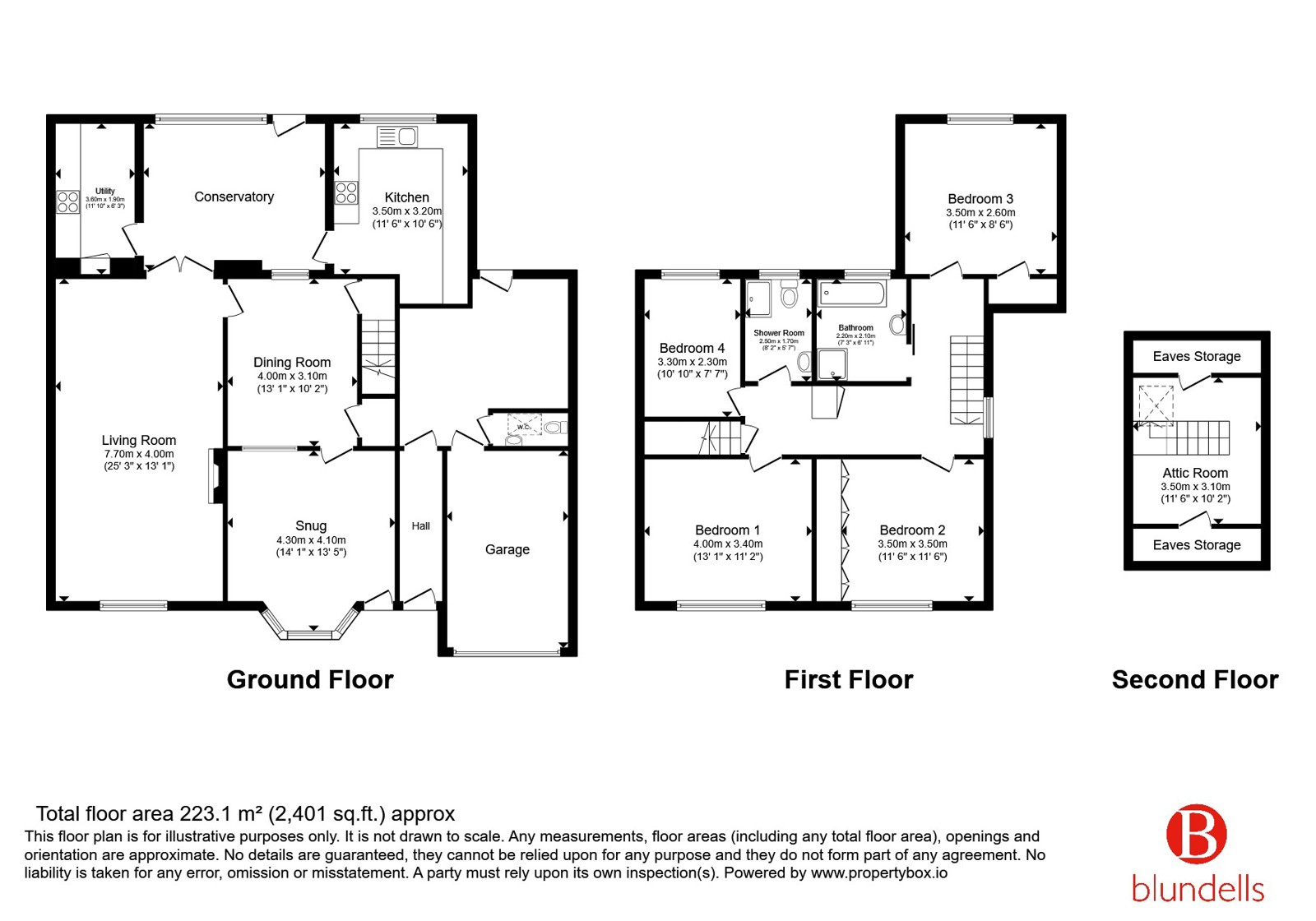 Abbotts Croft, 15-16, Back Lane, Chesterfield floorplan
