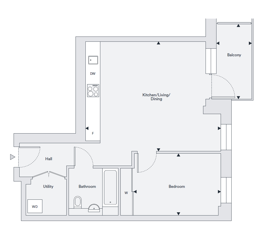 plot_62_1_bedroom, 95 Plumstead Road, London floorplan