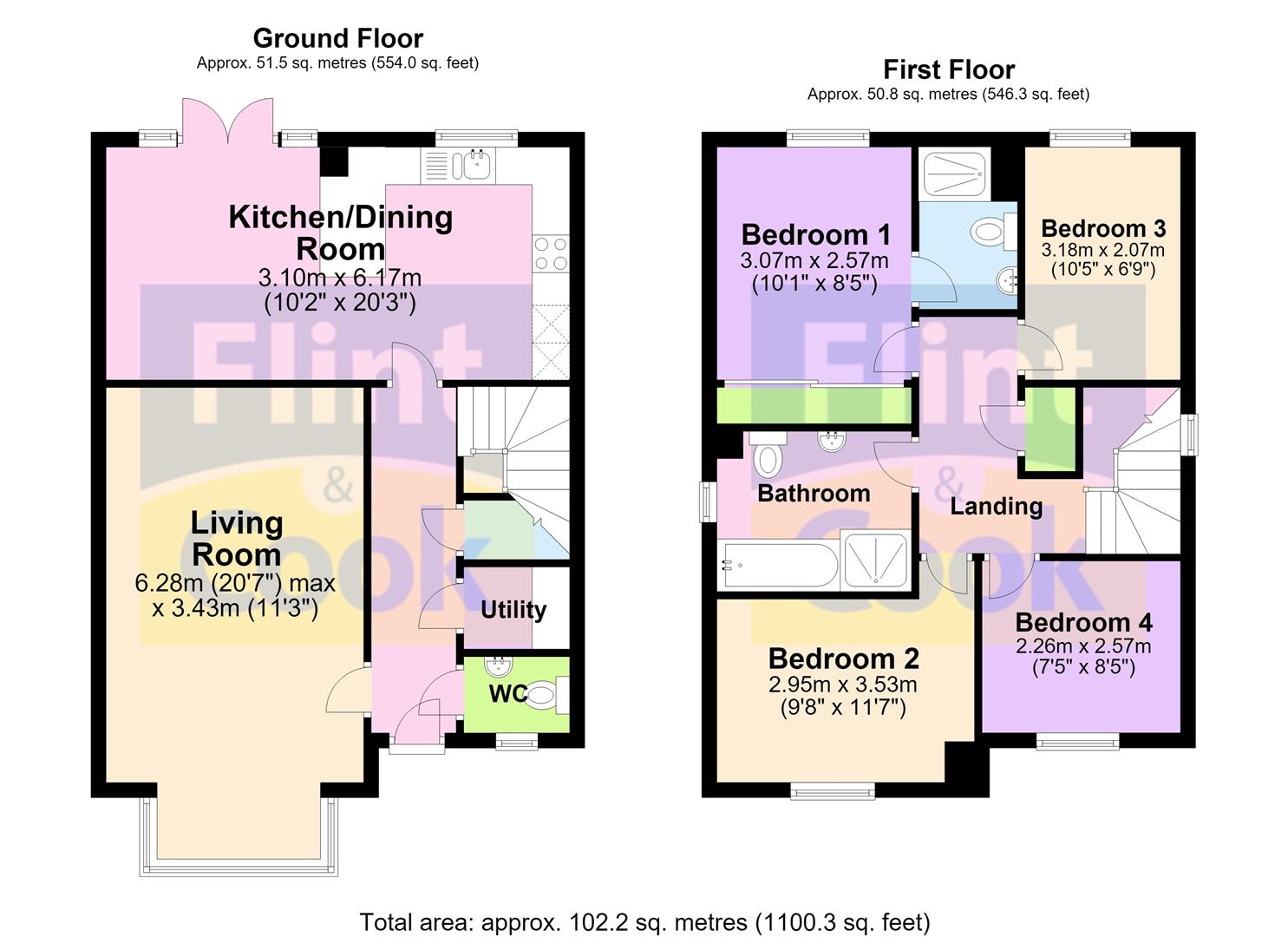 6, Dunnock Close, Hereford floorplan