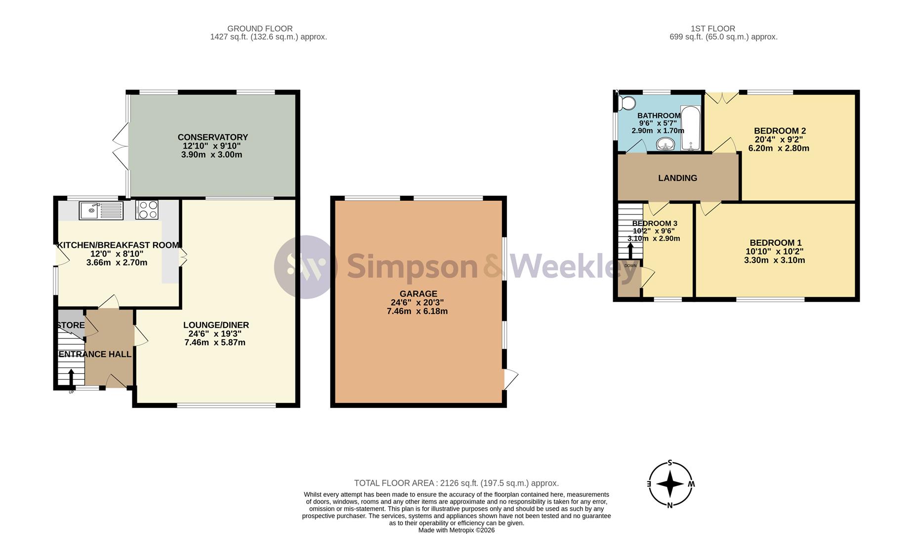 63, John Gray Road, Wellingborough floorplan